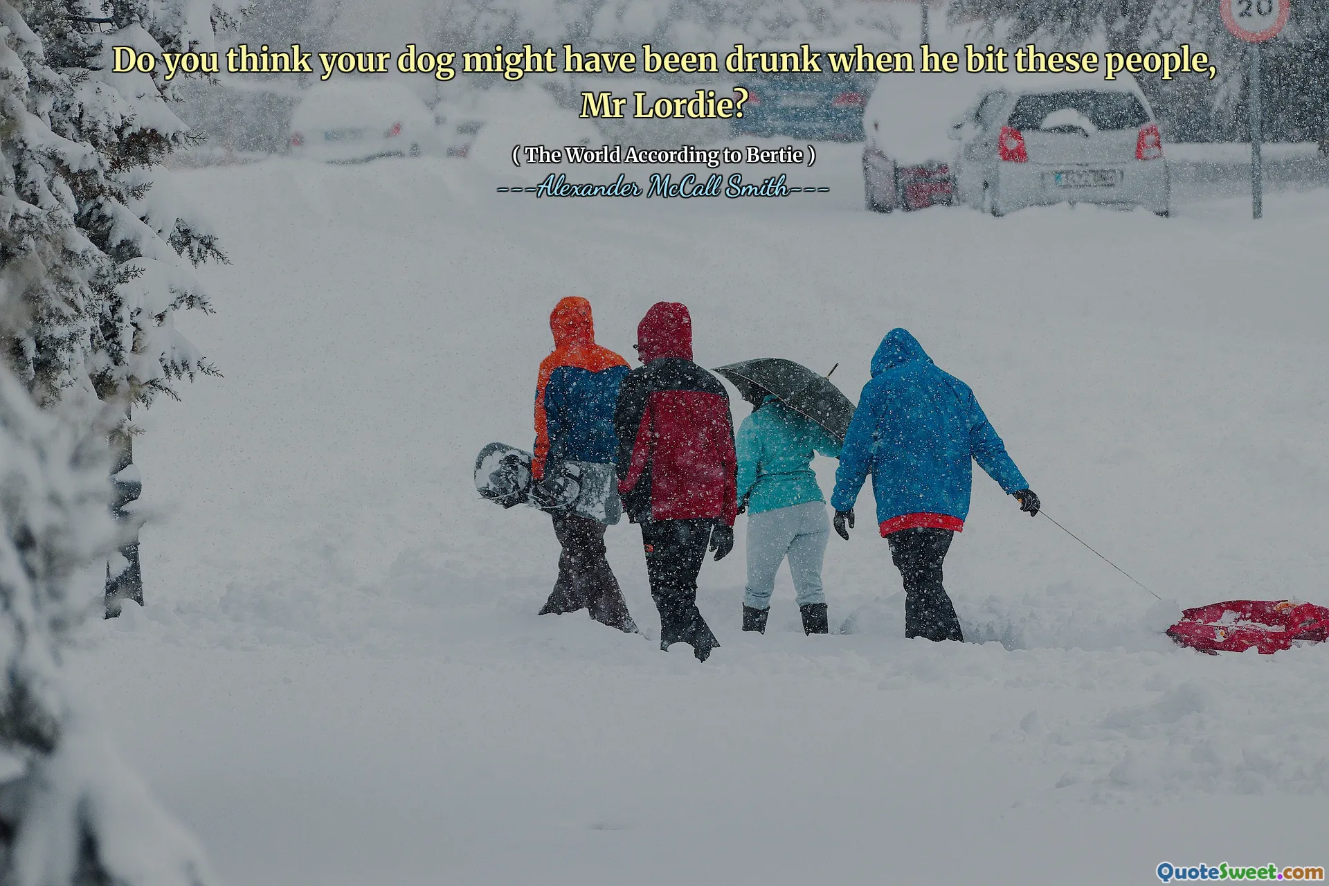 Do you think your dog might have been drunk when he bit these people, Mr Lordie?