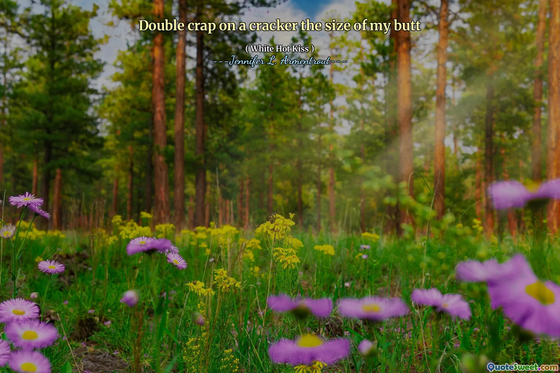 Double crap on a cracker the size of my butt