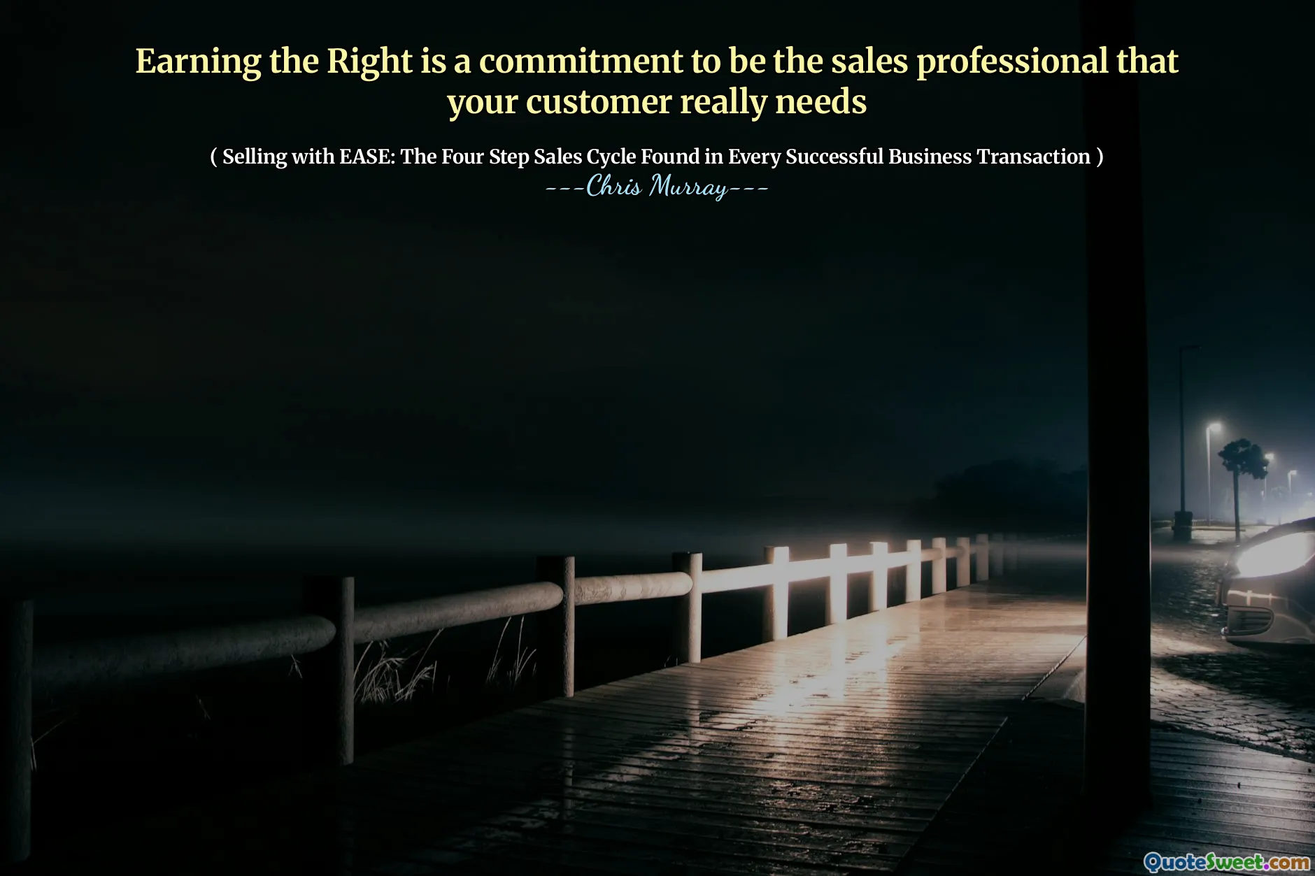 赢得权利是成为客户真正需要的销售专家的承诺