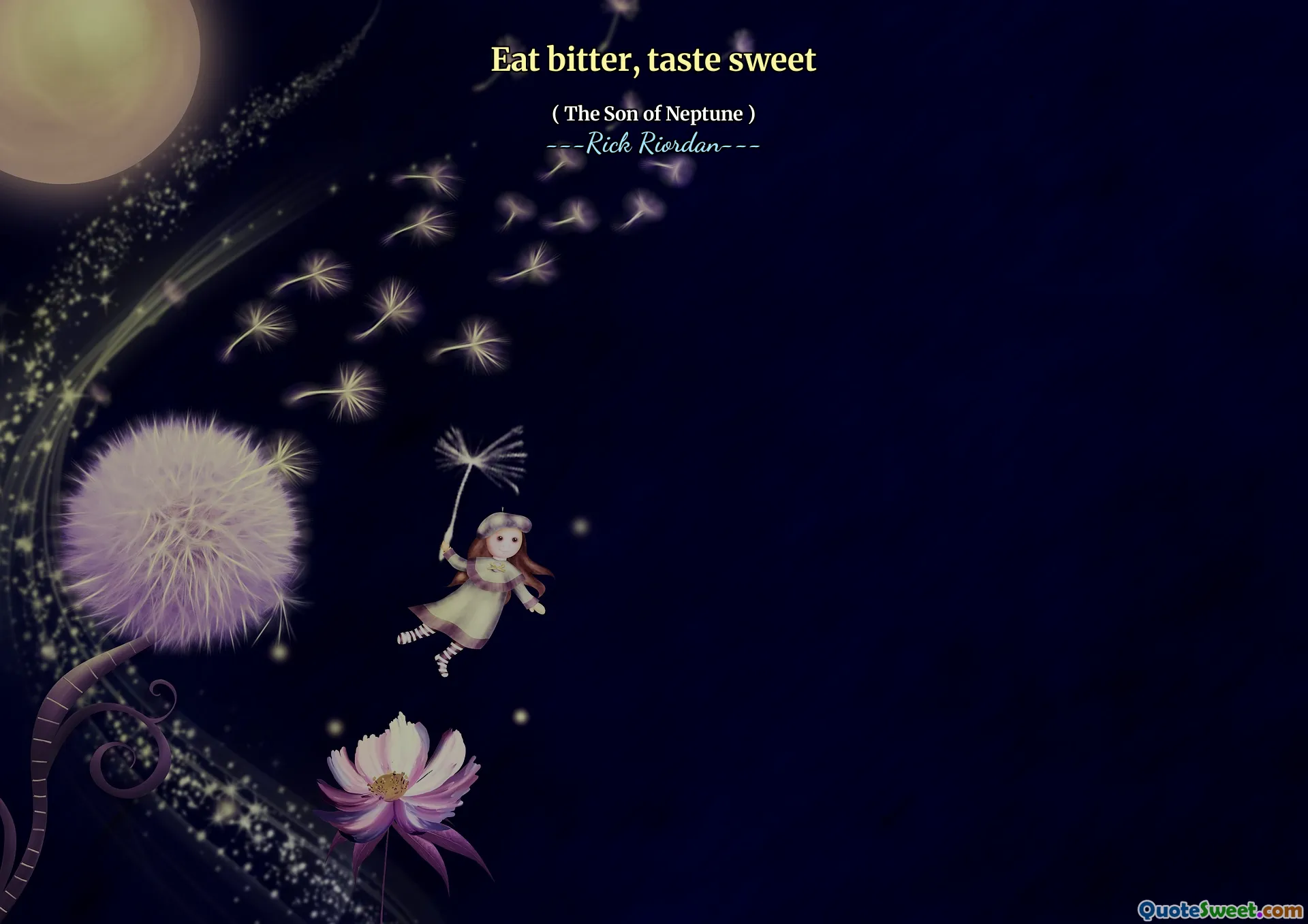 Eat bitter, taste sweet