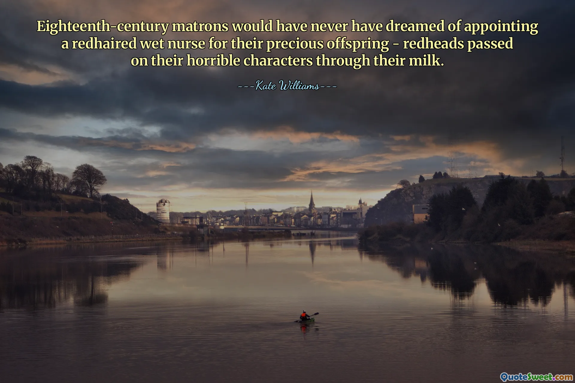 Die Matronen des 18. Jahrhunderts hätten nie davon geträumt, eine rothaarige Amme für ihren kostbaren Nachwuchs zu engagieren – Rothaarige vererbten ihren schrecklichen Charakter mit der Muttermilch.