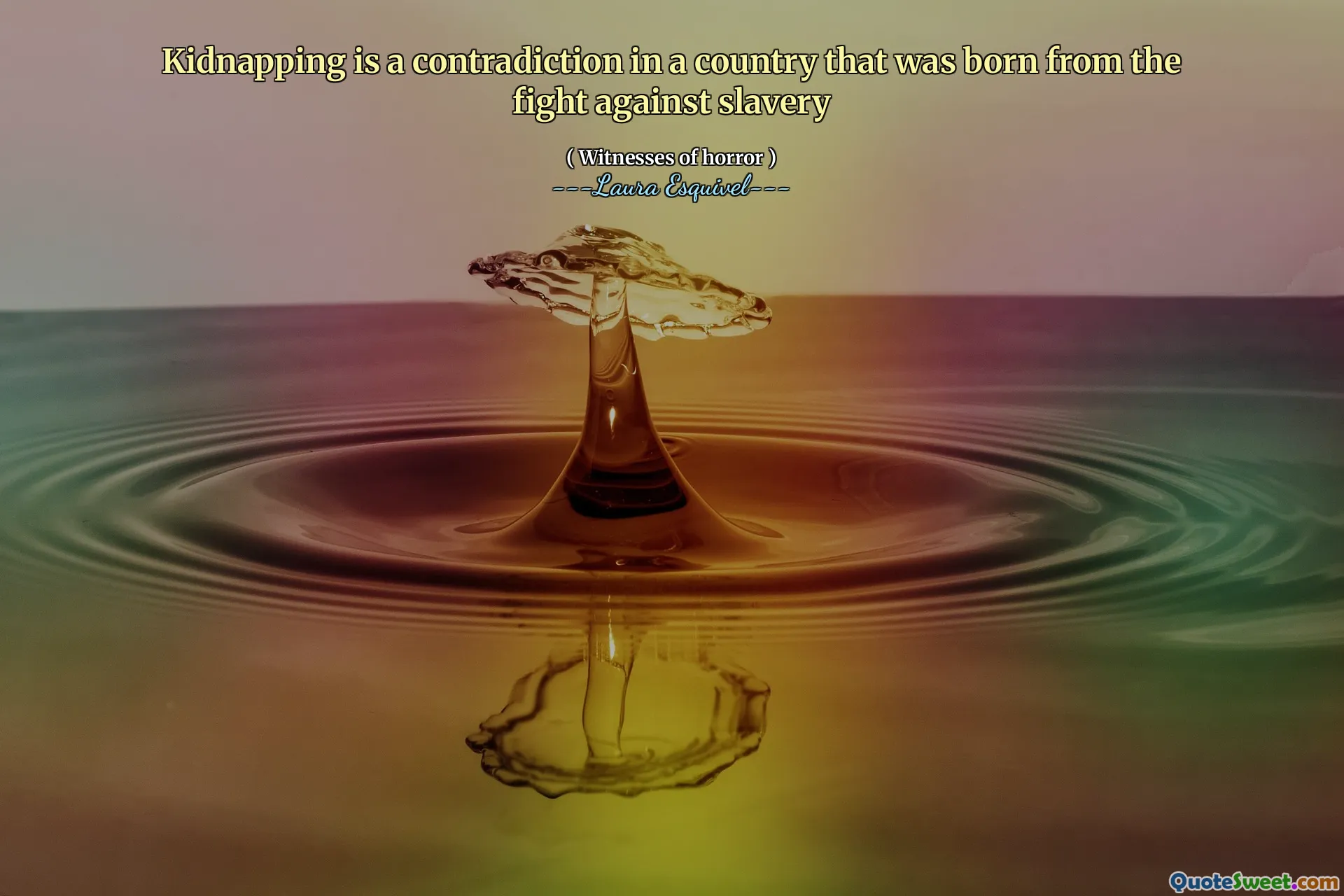 Kidnapping is a contradiction in a country that was born from the fight against slavery