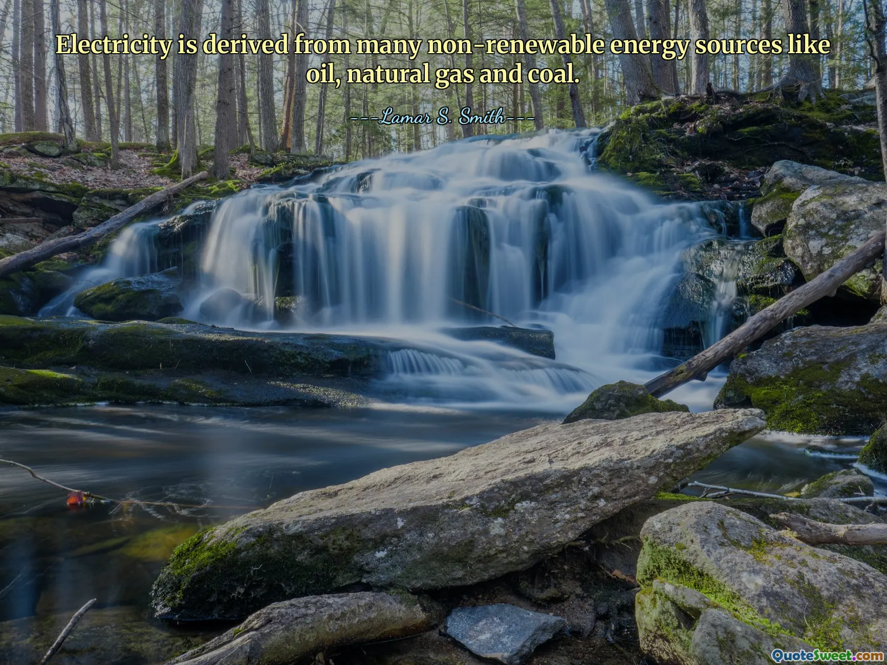 Electricity is derived from many non-renewable energy sources like oil, natural gas and coal.