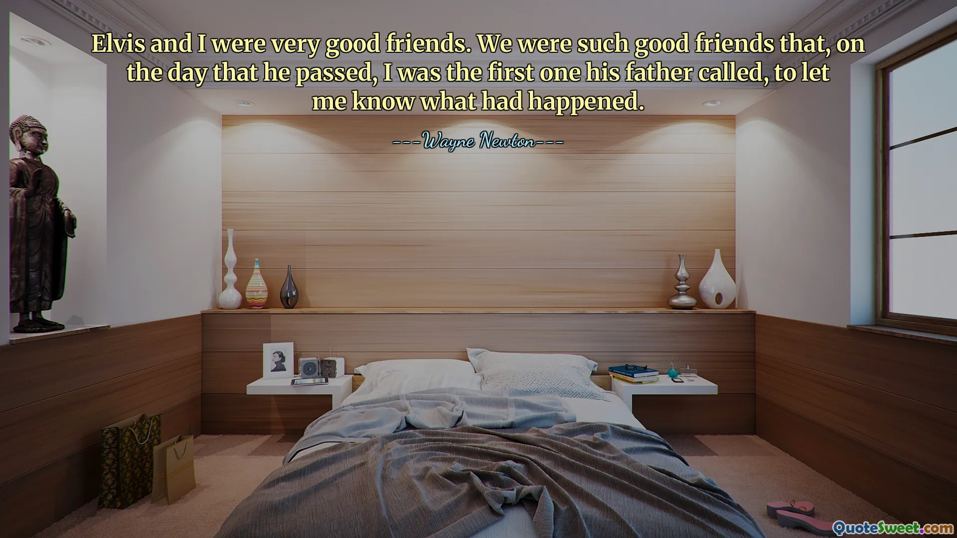 Elvis ed io eravamo ottimi amici. Eravamo così buoni amici che, il giorno della sua scomparsa, fui la prima a chiamare suo padre per farmi sapere cosa era successo.