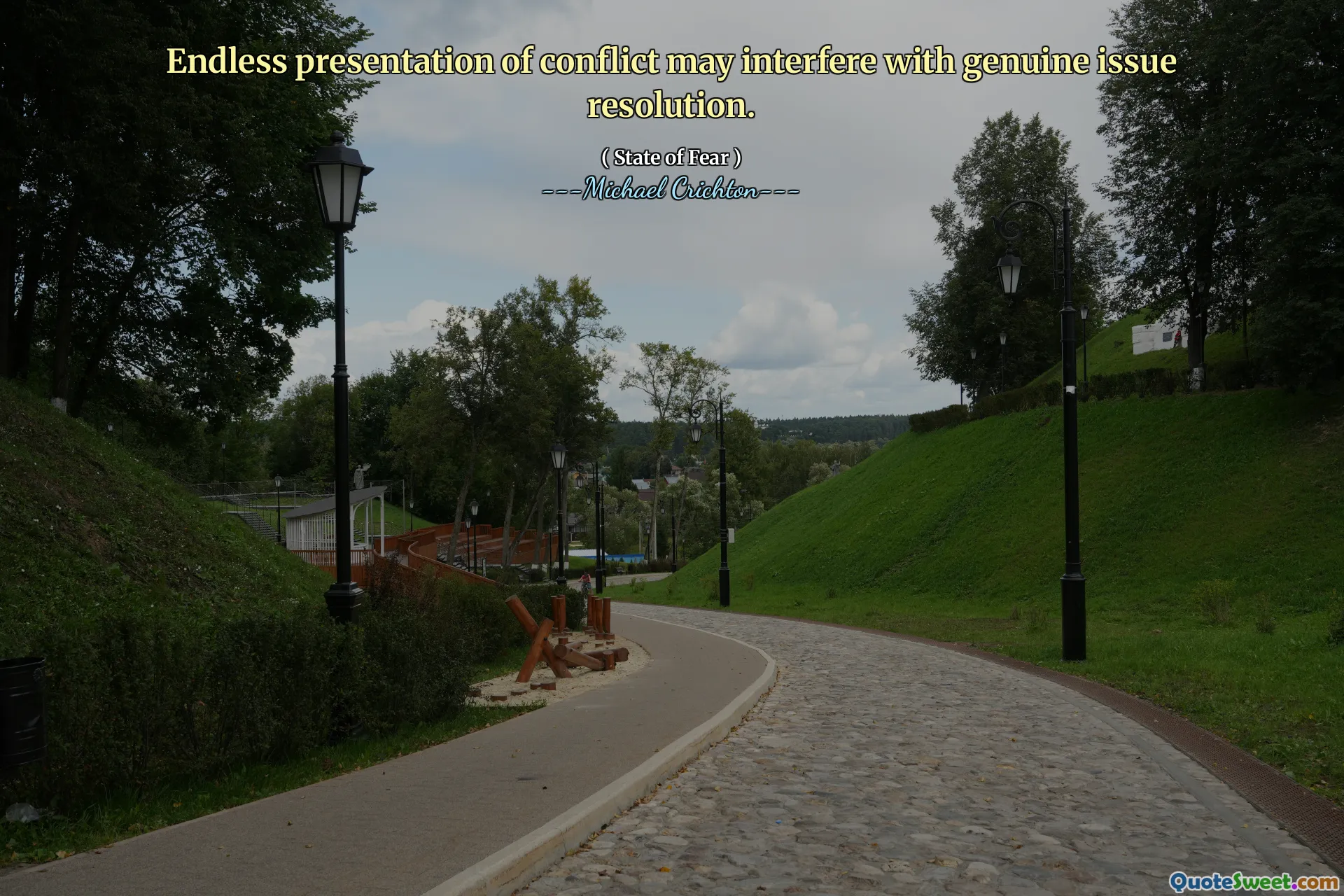 Eindeloze presentatie van conflicten kan de echte probleemoplossing verstoren.