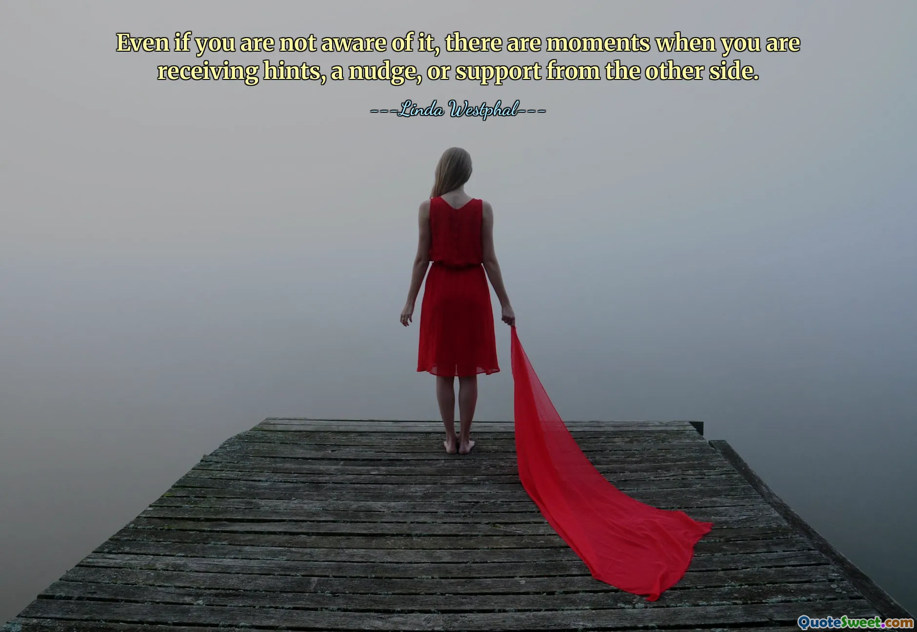 Even if you are not aware of it, there are moments when you are receiving hints, a nudge, or support from the other side.