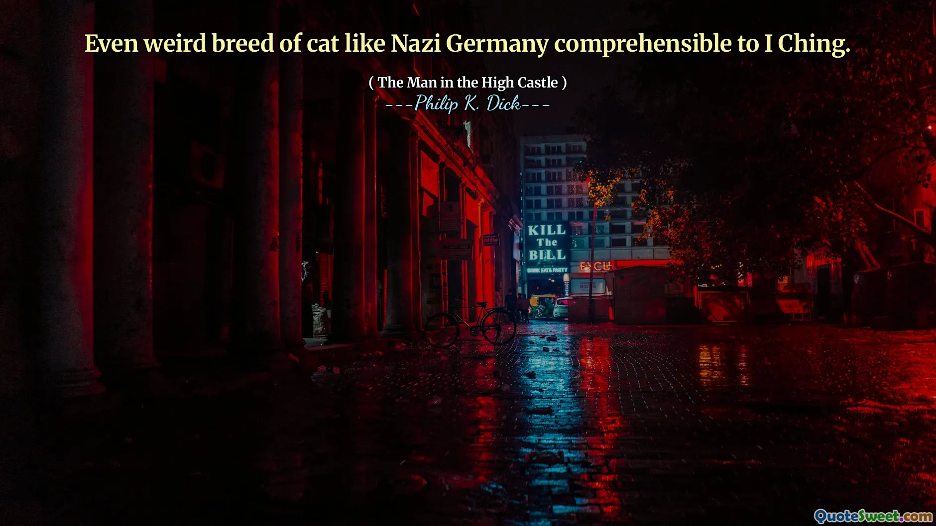 Even weird breed of cat like Nazi Germany comprehensible to I Ching.