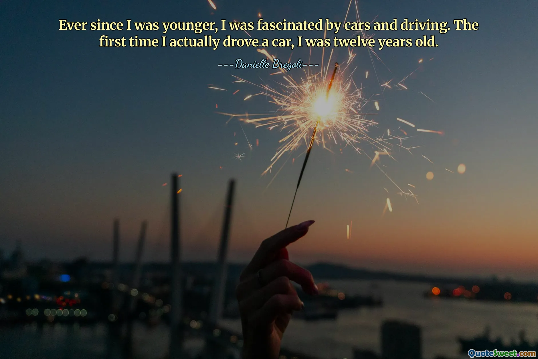 Depuis que je suis plus jeune, j'ai été fasciné par les voitures et la conduite automobile. La première fois que j’ai conduit une voiture, j’avais douze ans.