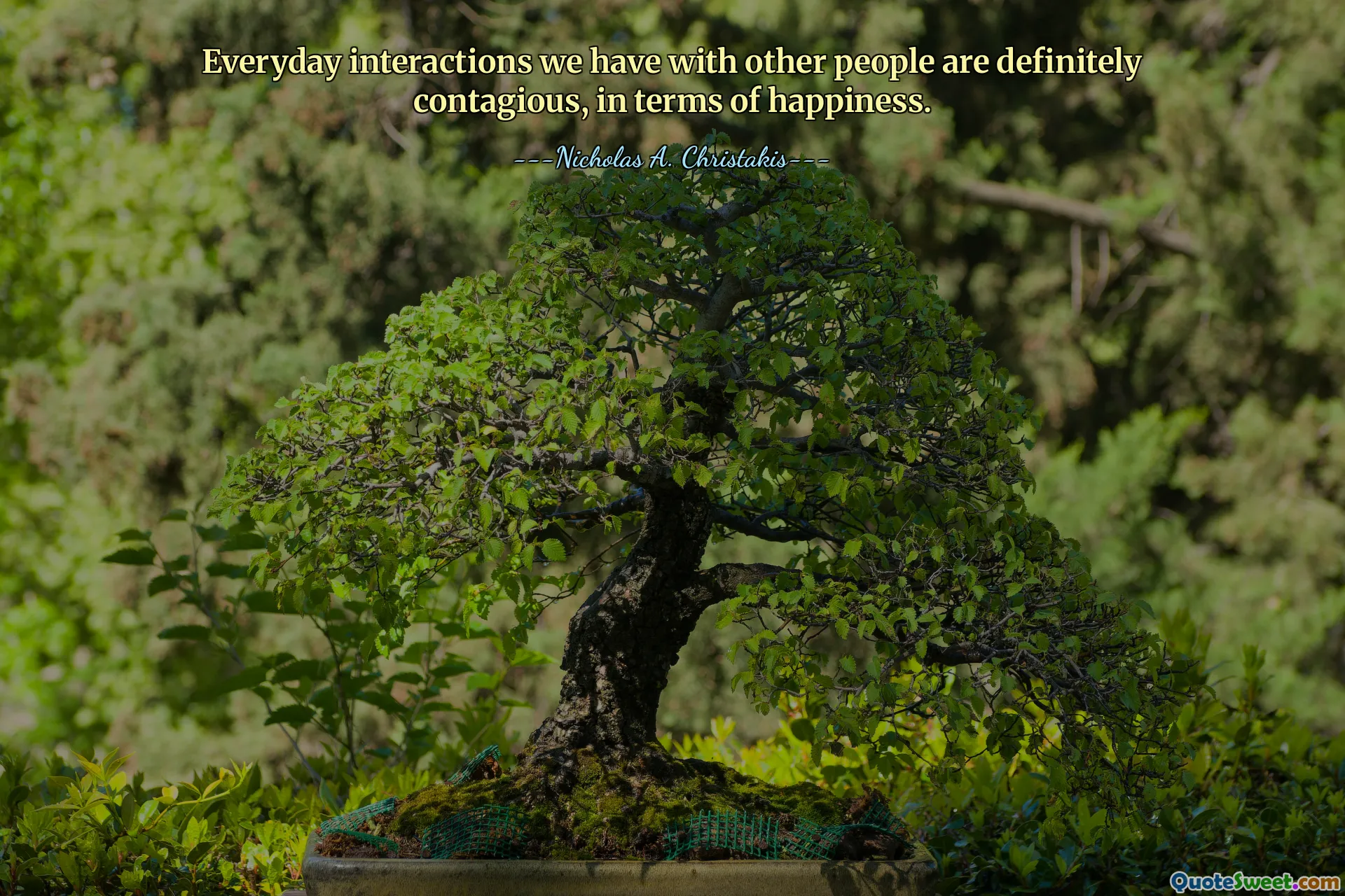 就幸福感而言，我们与其他人的日常互动绝对具有感染力。