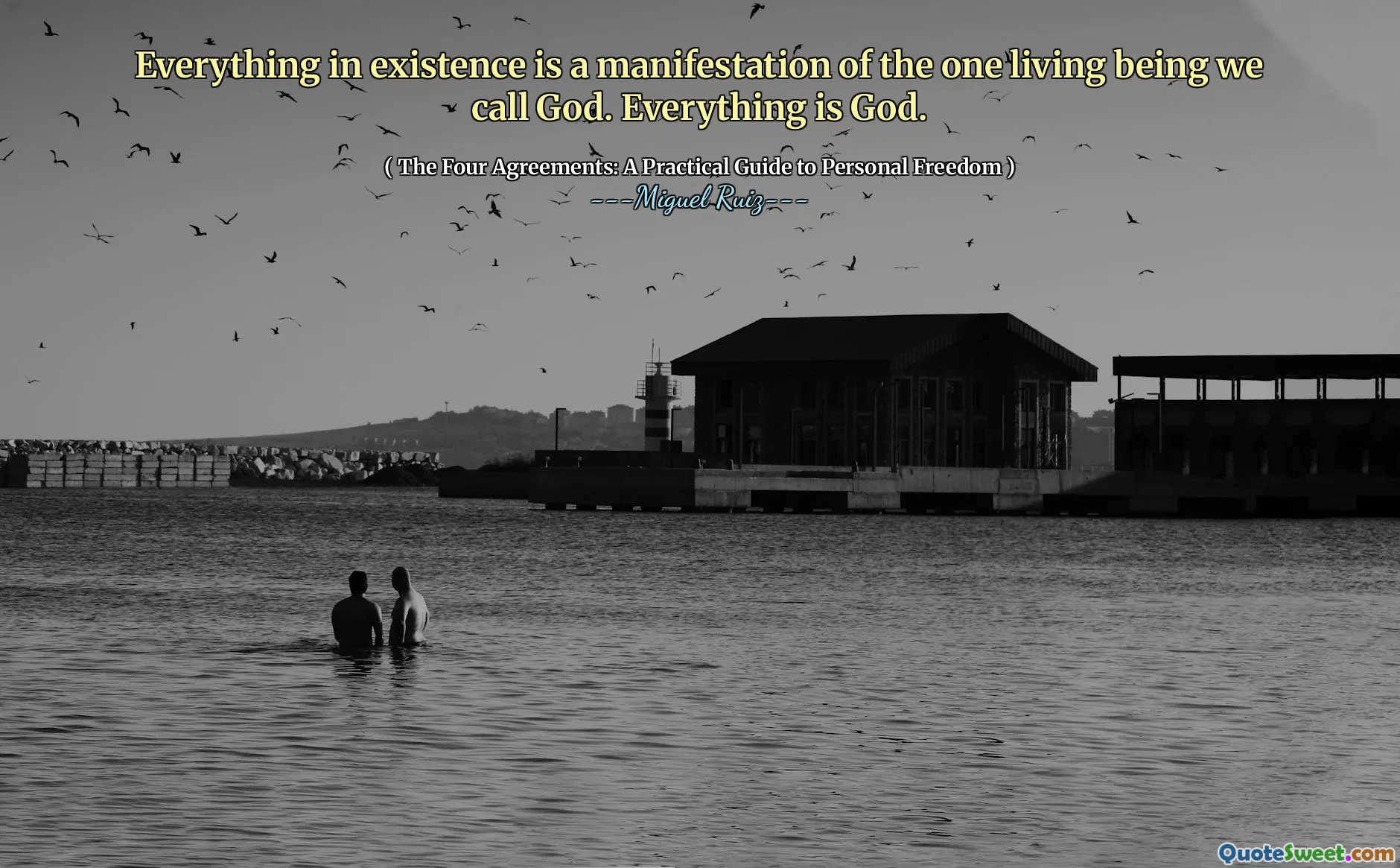 Everything in existence is a manifestation of the one living being we call God. Everything is God.