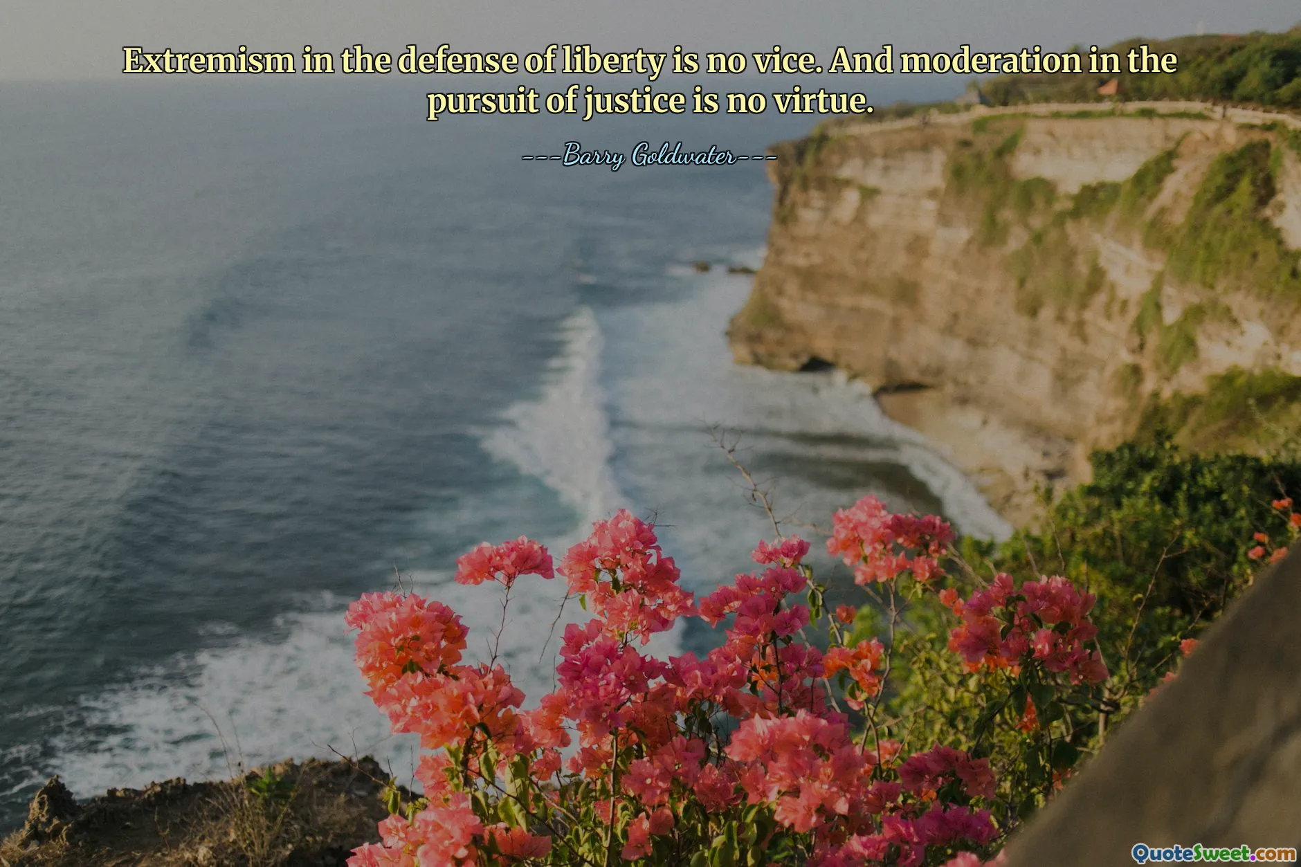 Özgürlüğün savunulmasında aşırılık bir kötülük değildir. Ve adalet arayışında ılımlılık bir erdem değildir.