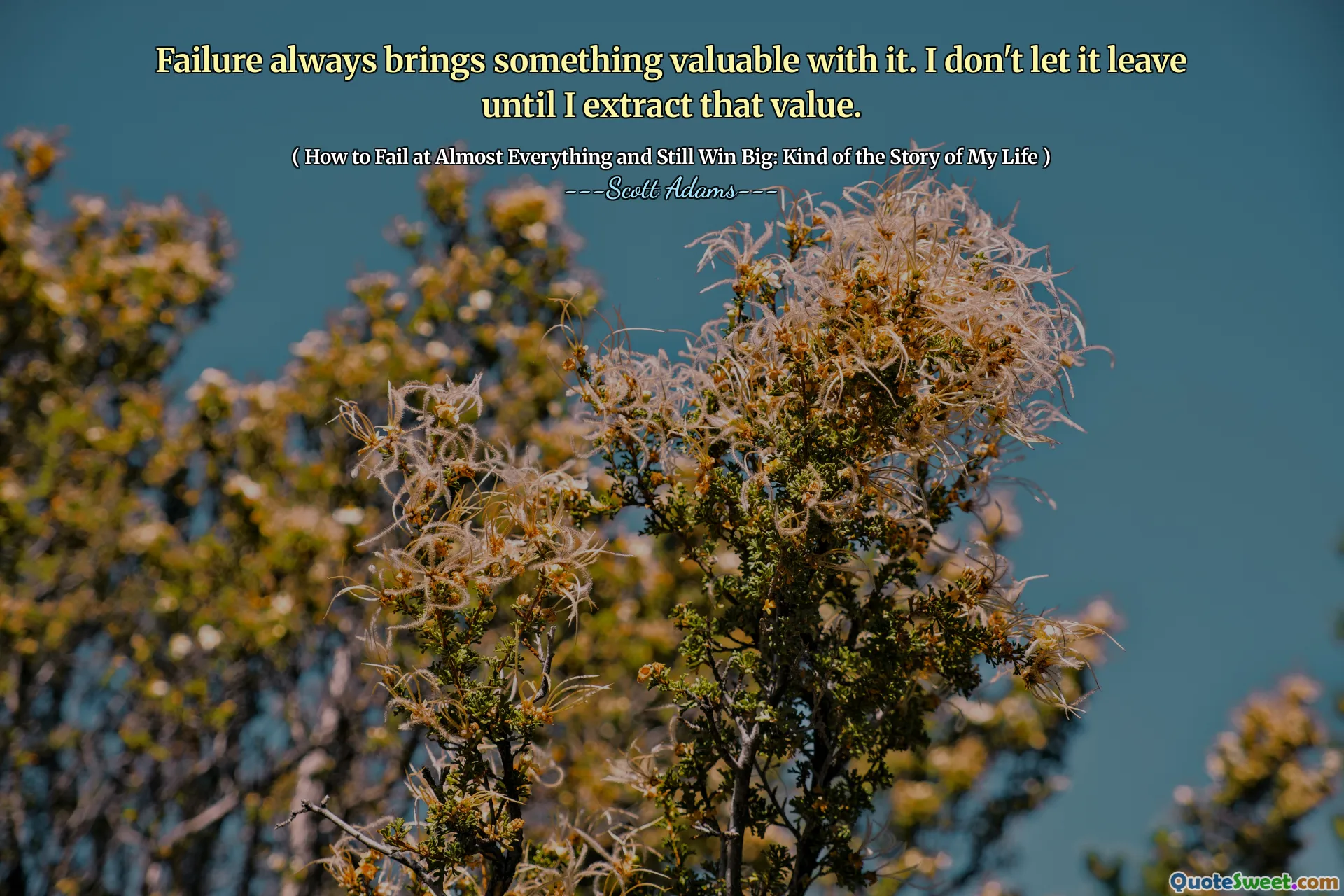 Feil bringer alltid noe verdifullt med det. Jeg lar det ikke gå før jeg trekker ut den verdien.