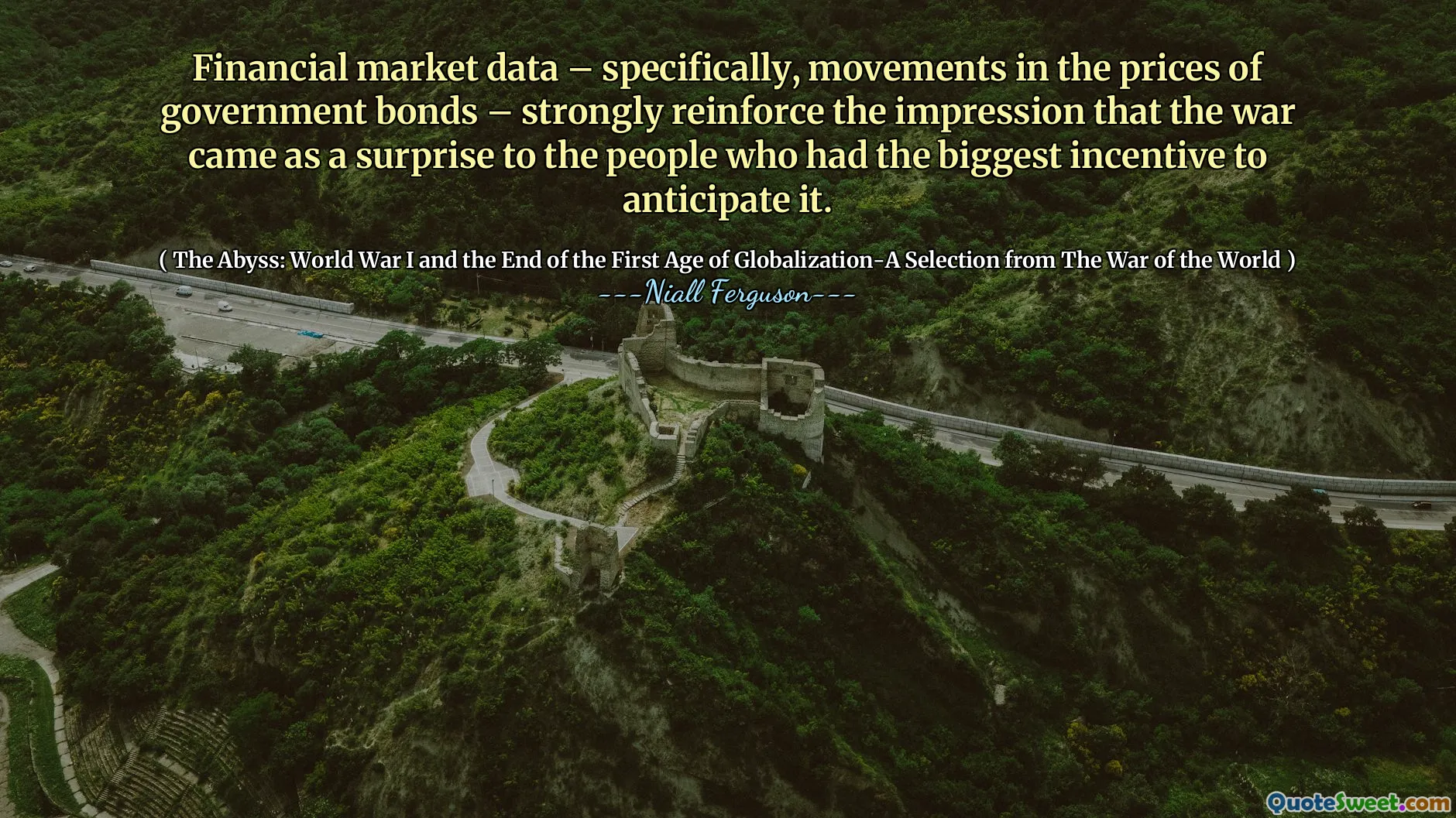 Financial market data – specifically, movements in the prices of government bonds – strongly reinforce the impression that the war came as a surprise to the people who had the biggest incentive to anticipate it.