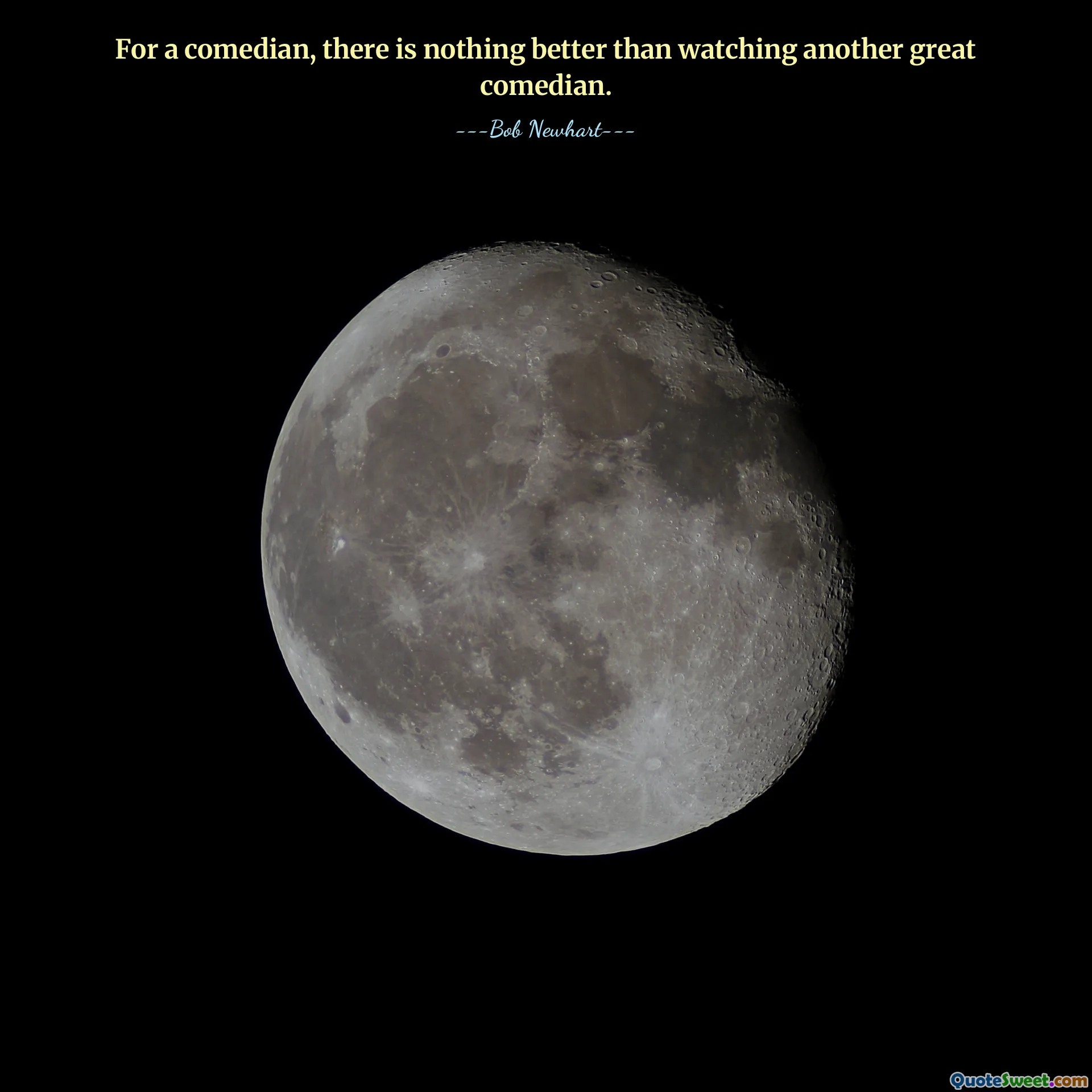 For a comedian, there is nothing better than watching another great comedian.