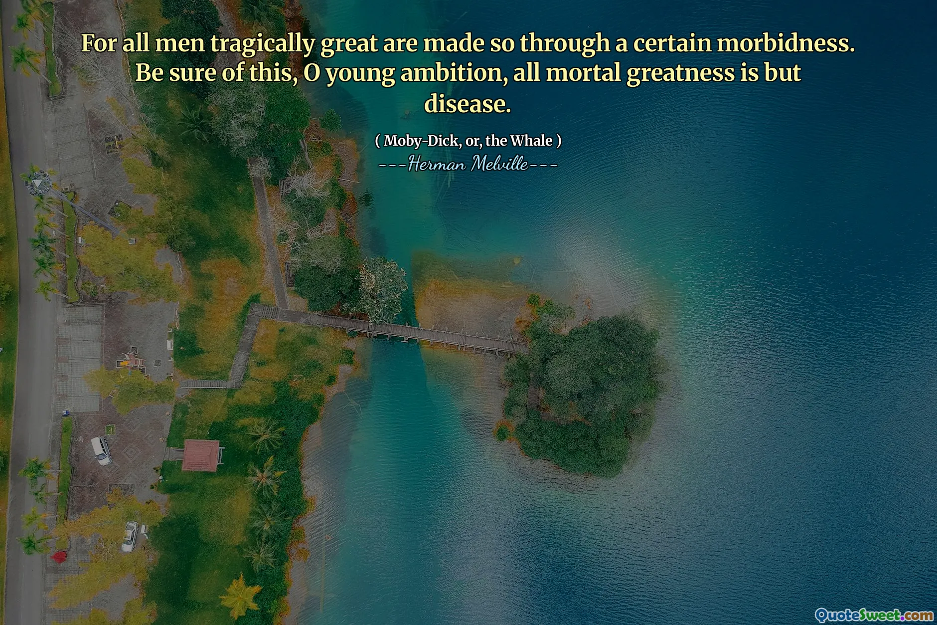 对于所有可悲的人来说，都是通过一定的病态使得如此伟大的。请确保这一点，年轻的野心，所有的致命伟大都是疾病。
