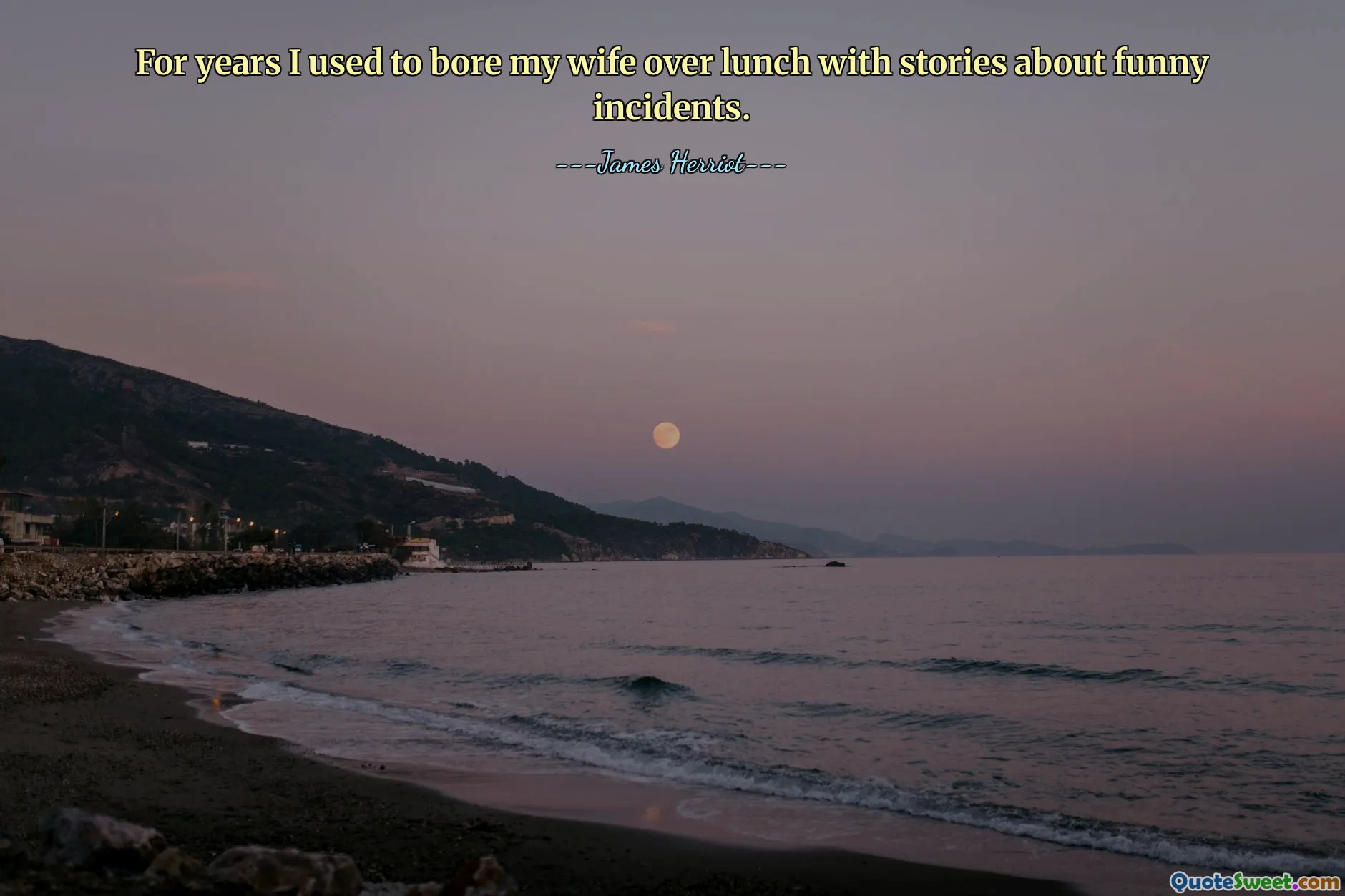 Léta jsem svou ženu nudil u oběda historkami o vtipných příhodách.