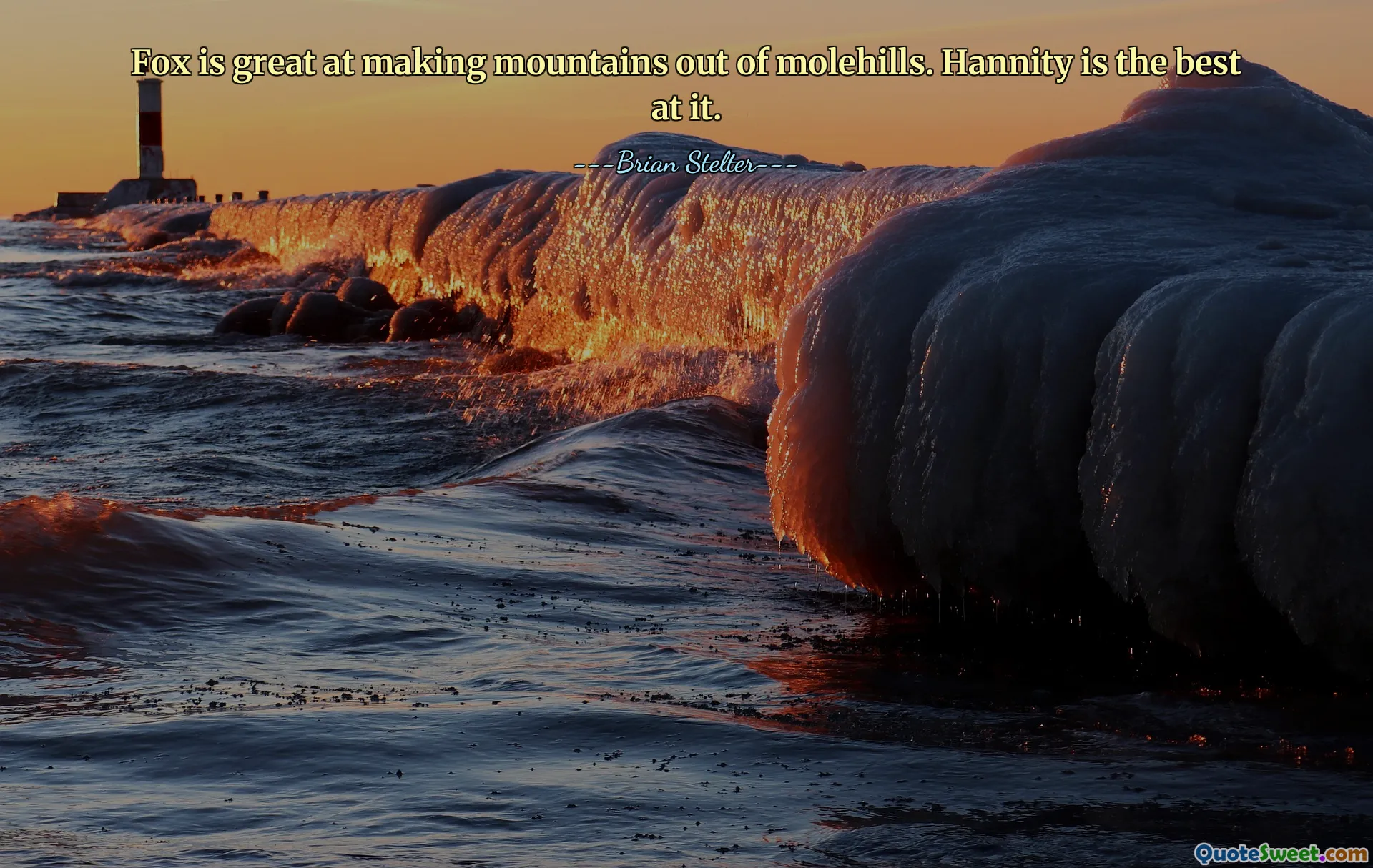 Fox is great at making mountains out of molehills. Hannity is the best at it.