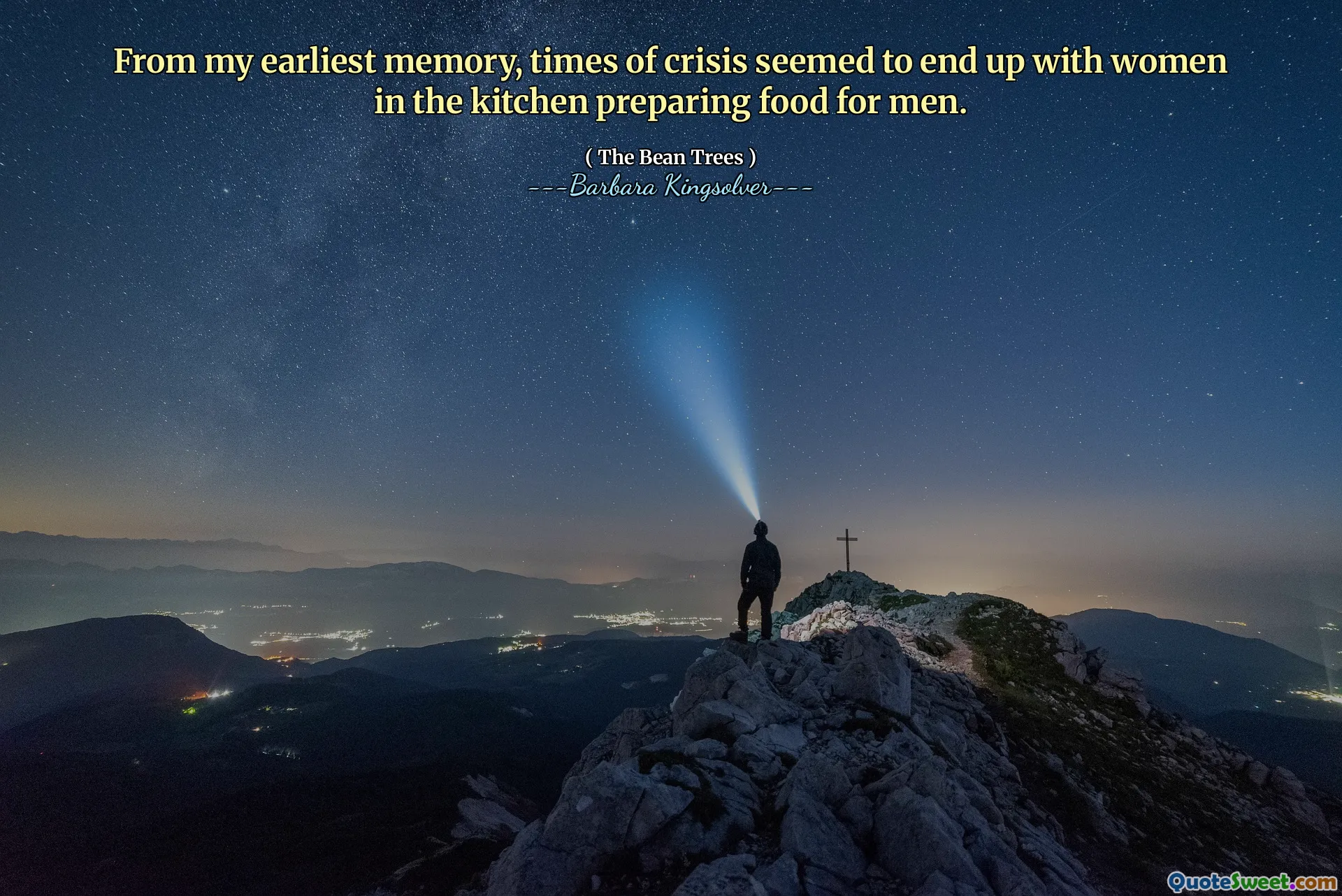 Dal mio primo ricordo, i tempi di crisi sembravano finire con le donne in cucina che preparavano il cibo per gli uomini.