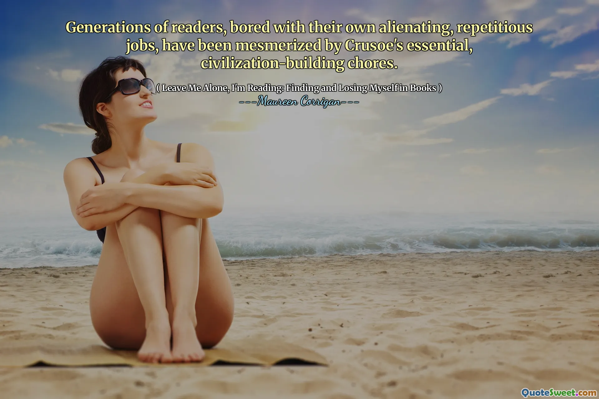 Generations of readers, bored with their own alienating, repetitious jobs, have been mesmerized by Crusoe's essential, civilization-building chores.