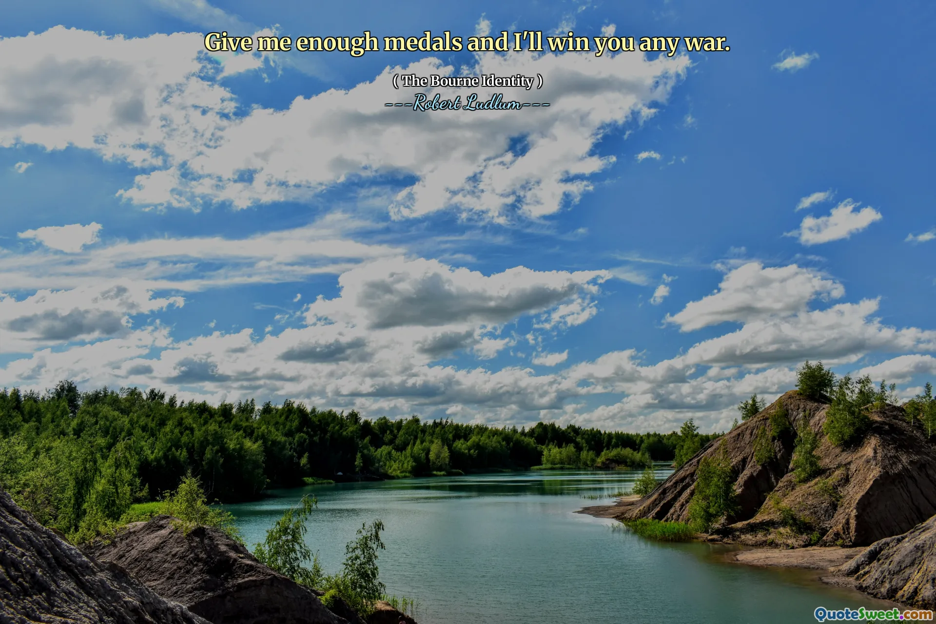 给我足够的奖牌，我会赢得任何战争。
