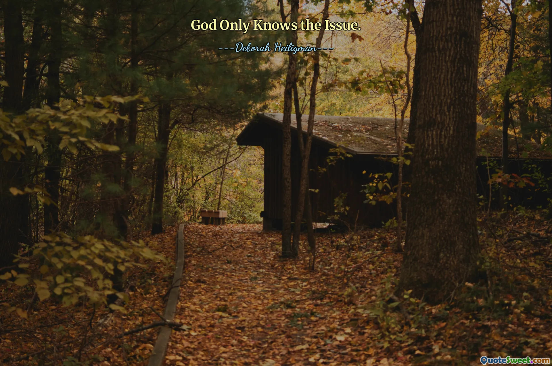 God Only Knows the Issue.