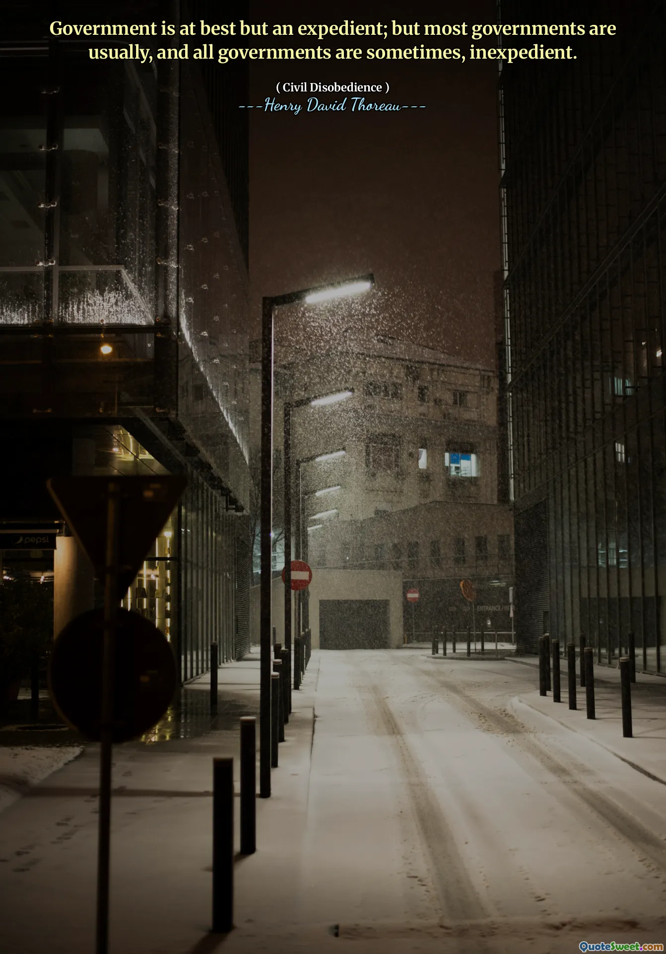 Government is at best but an expedient; but most governments are usually, and all governments are sometimes, inexpedient.