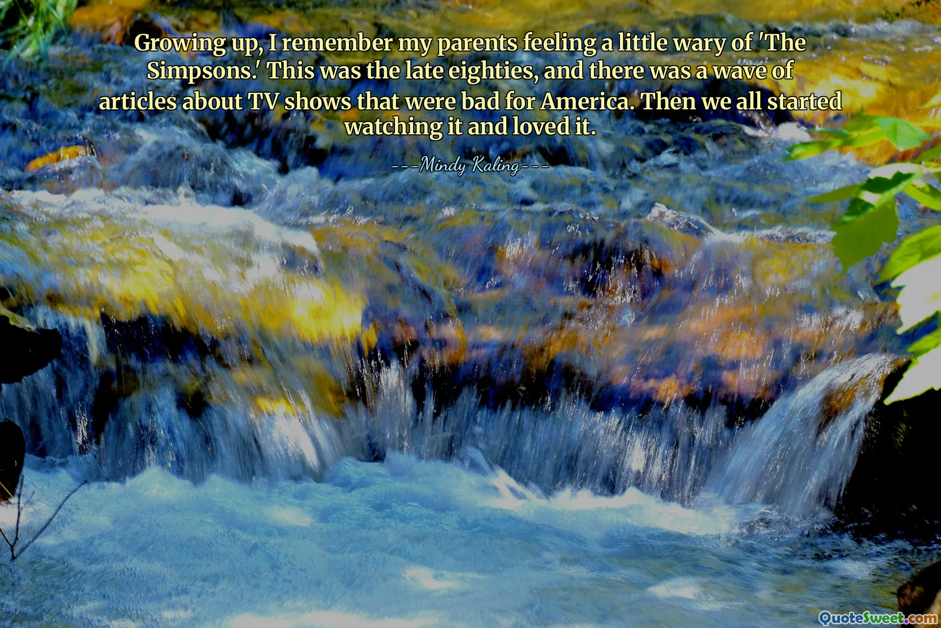 Growing up, I remember my parents feeling a little wary of 'The Simpsons.' This was the late eighties, and there was a wave of articles about TV shows that were bad for America. Then we all started watching it and loved it.
