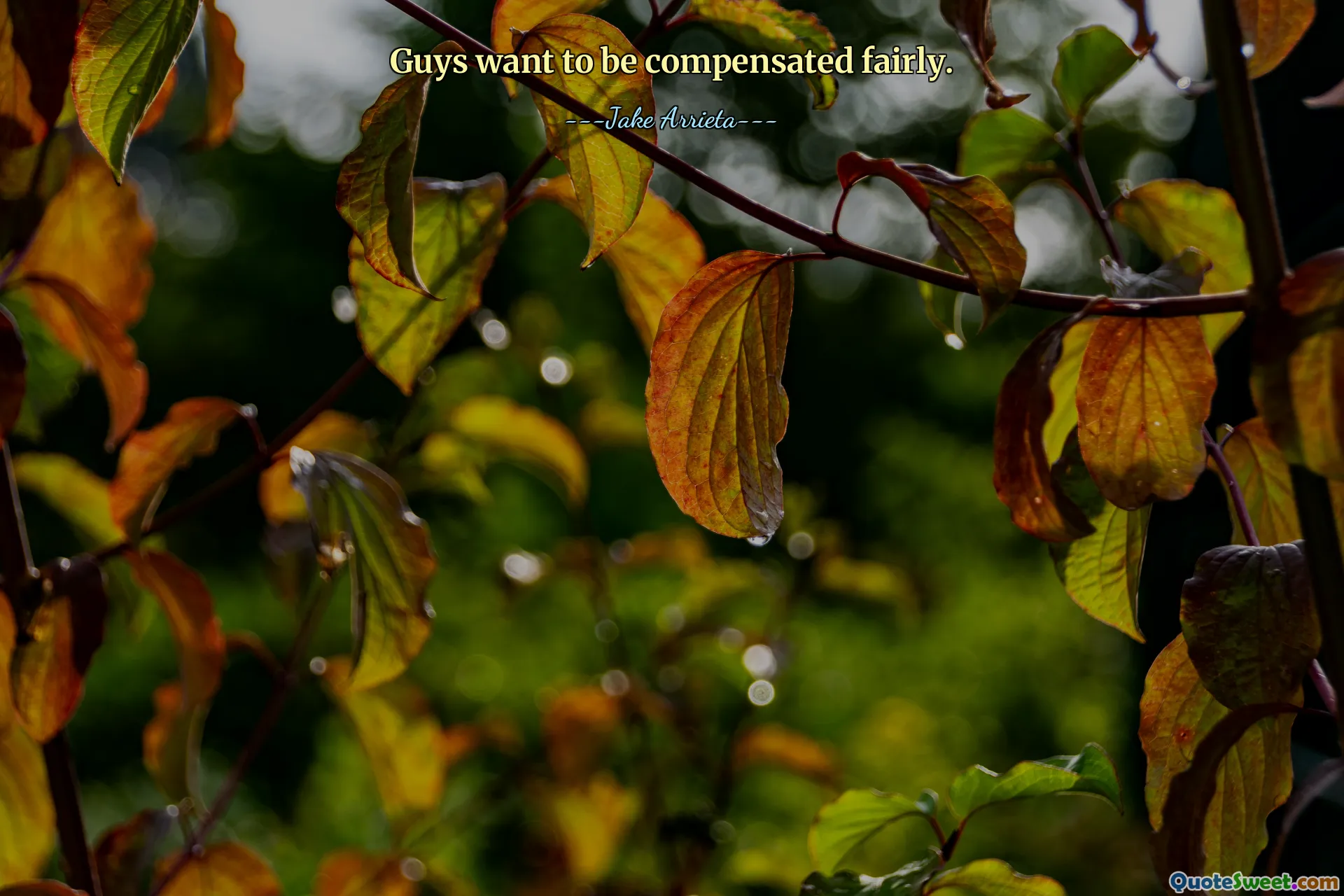 Guys want to be compensated fairly.