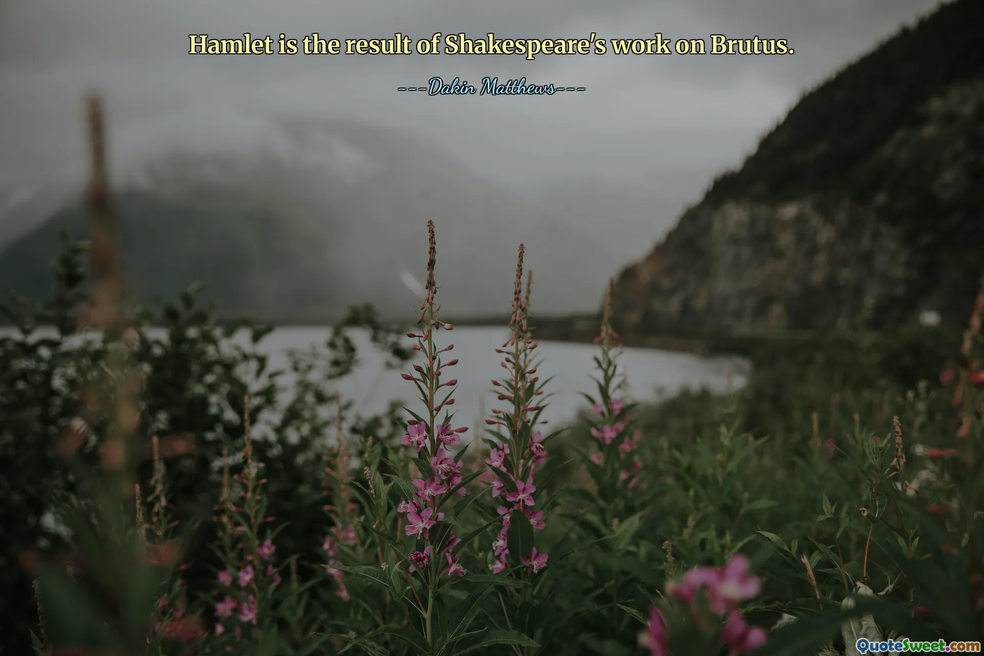 Hamlet is the result of Shakespeare's work on Brutus.
