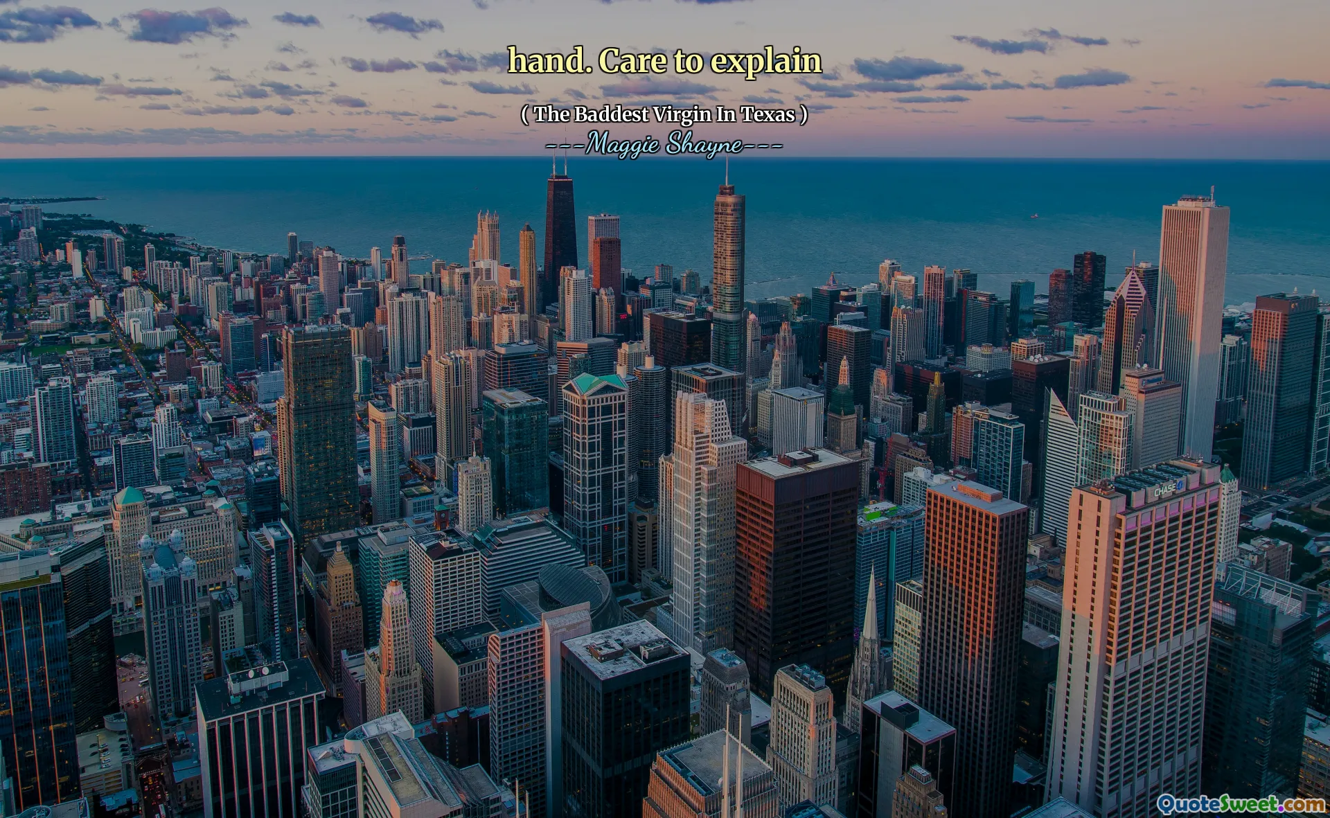 hand. Care to explain