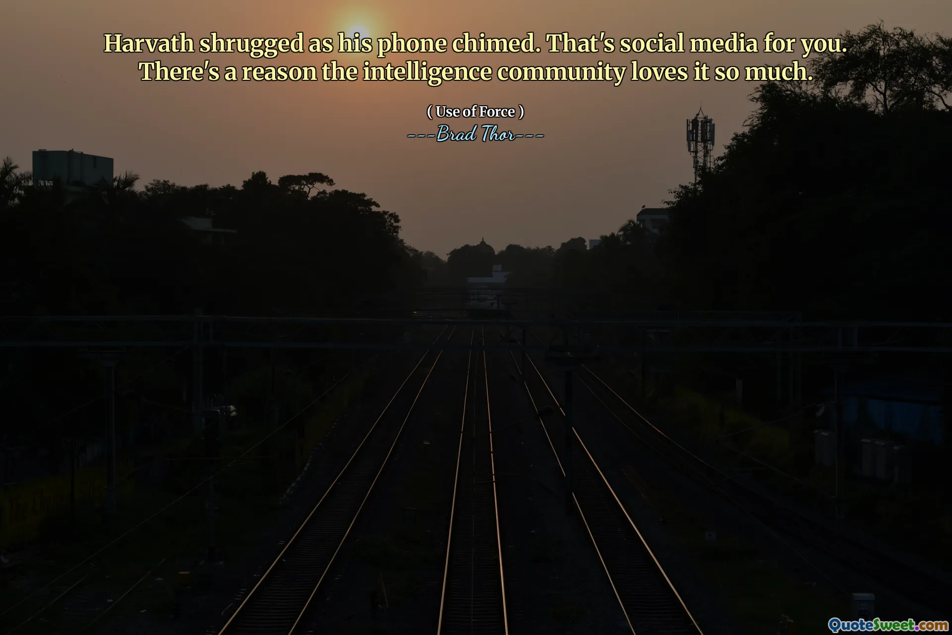 Harvath haalde zijn schouders op toen zijn telefoon chimde. Dat zijn sociale media voor jou. Er is een reden waarom de inlichtingengemeenschap er zo van houdt.