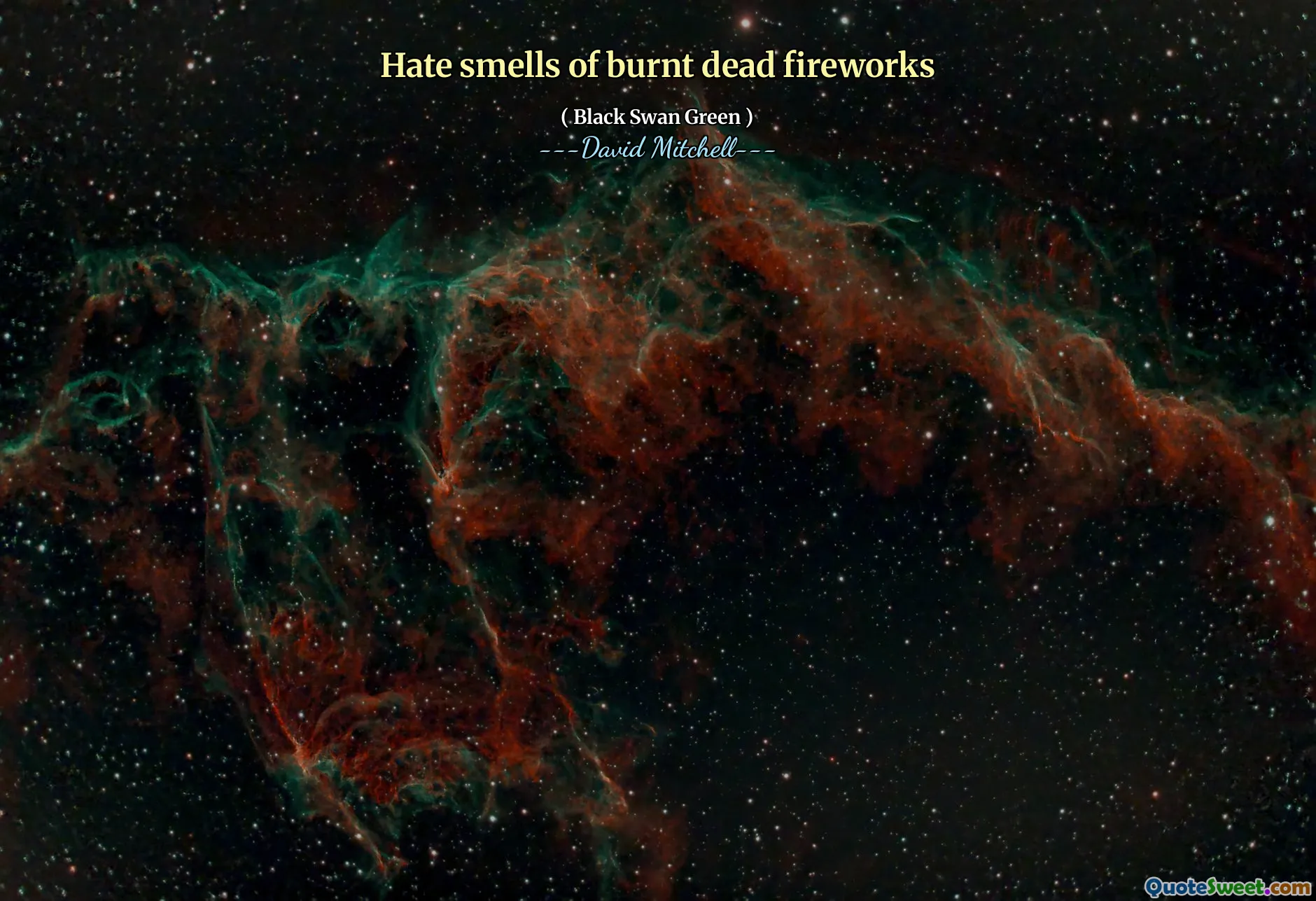 讨厌烧死的烟花的味道