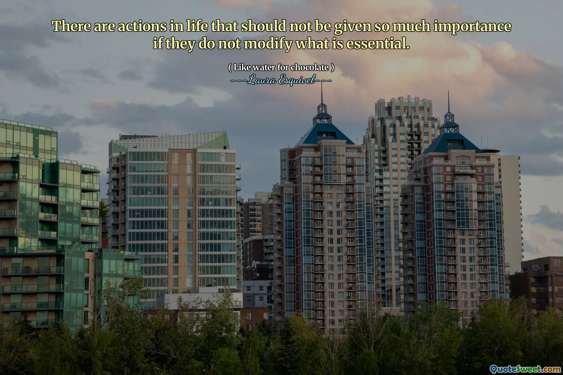 هناك إجراءات في الحياة لا ينبغي إعطاؤها أهمية كبيرة إذا لم تعدل ما هو ضروري.