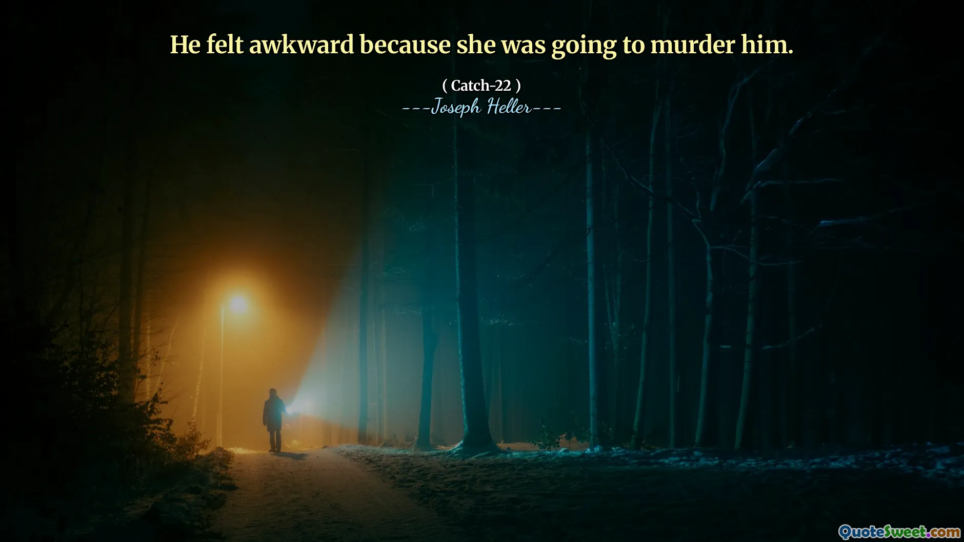 他因为要谋杀他而感到尴尬。