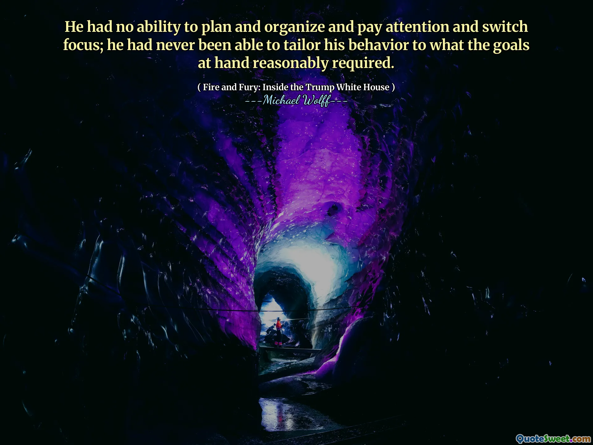 He had no ability to plan and organize and pay attention and switch focus; he had never been able to tailor his behavior to what the goals at hand reasonably required.