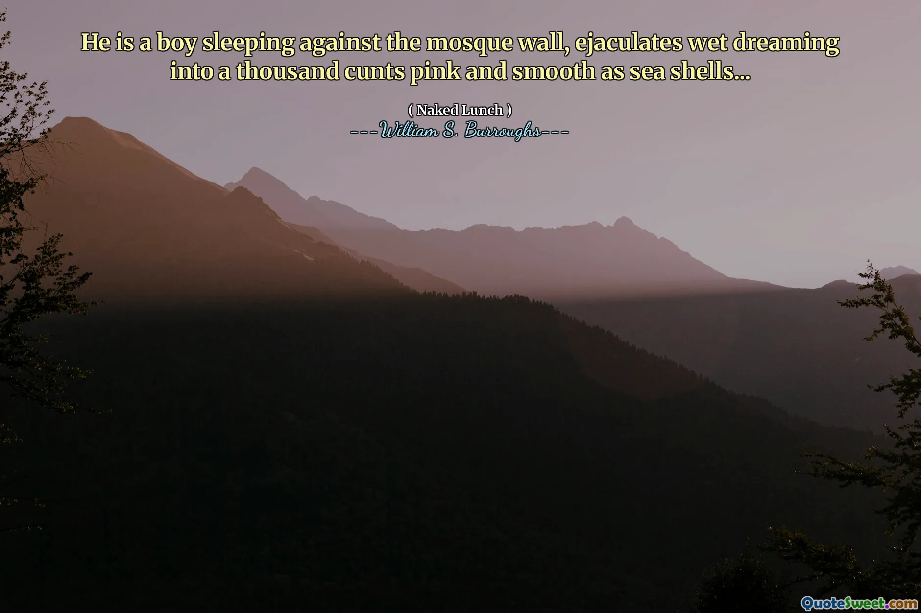 Este un băiat care doarme pe peretele moscheii, ejaculează umed visând într -o mie de pizde roz și neted ca cojile de mare ...