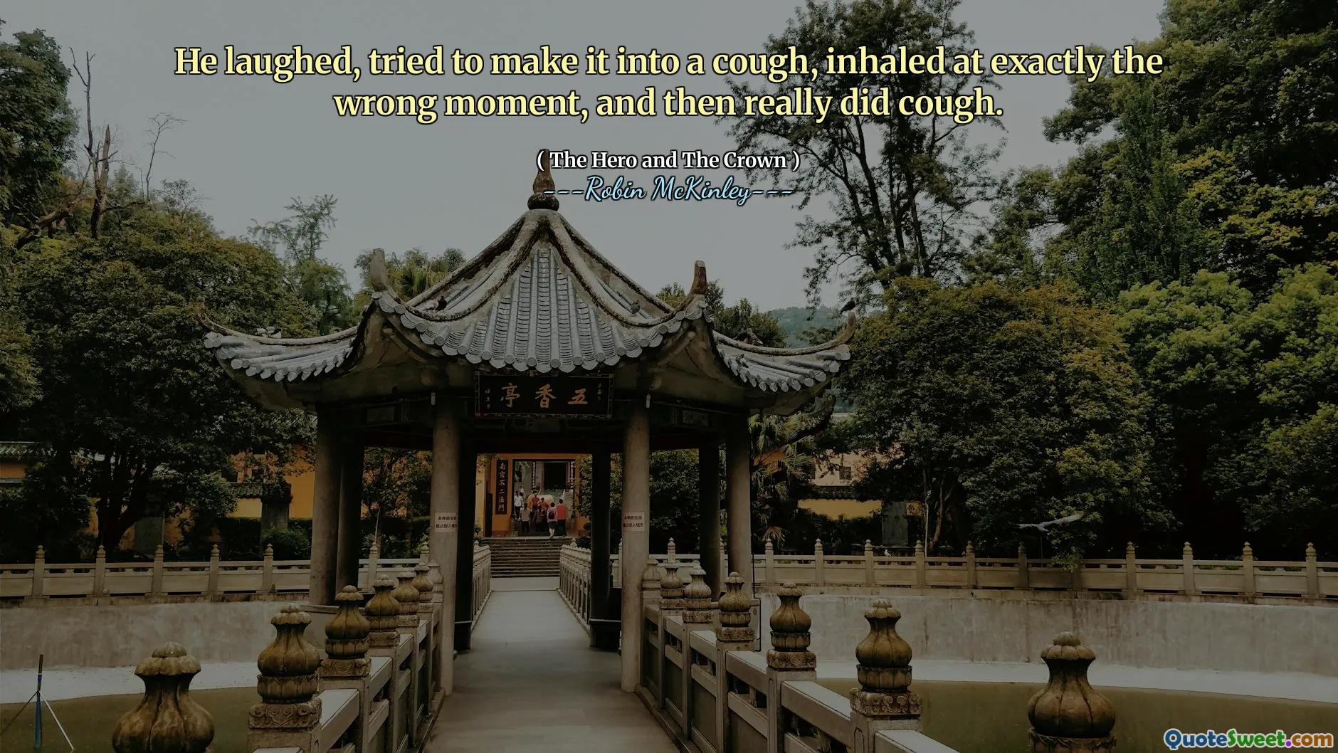 He laughed, tried to make it into a cough, inhaled at exactly the wrong moment, and then really did cough.