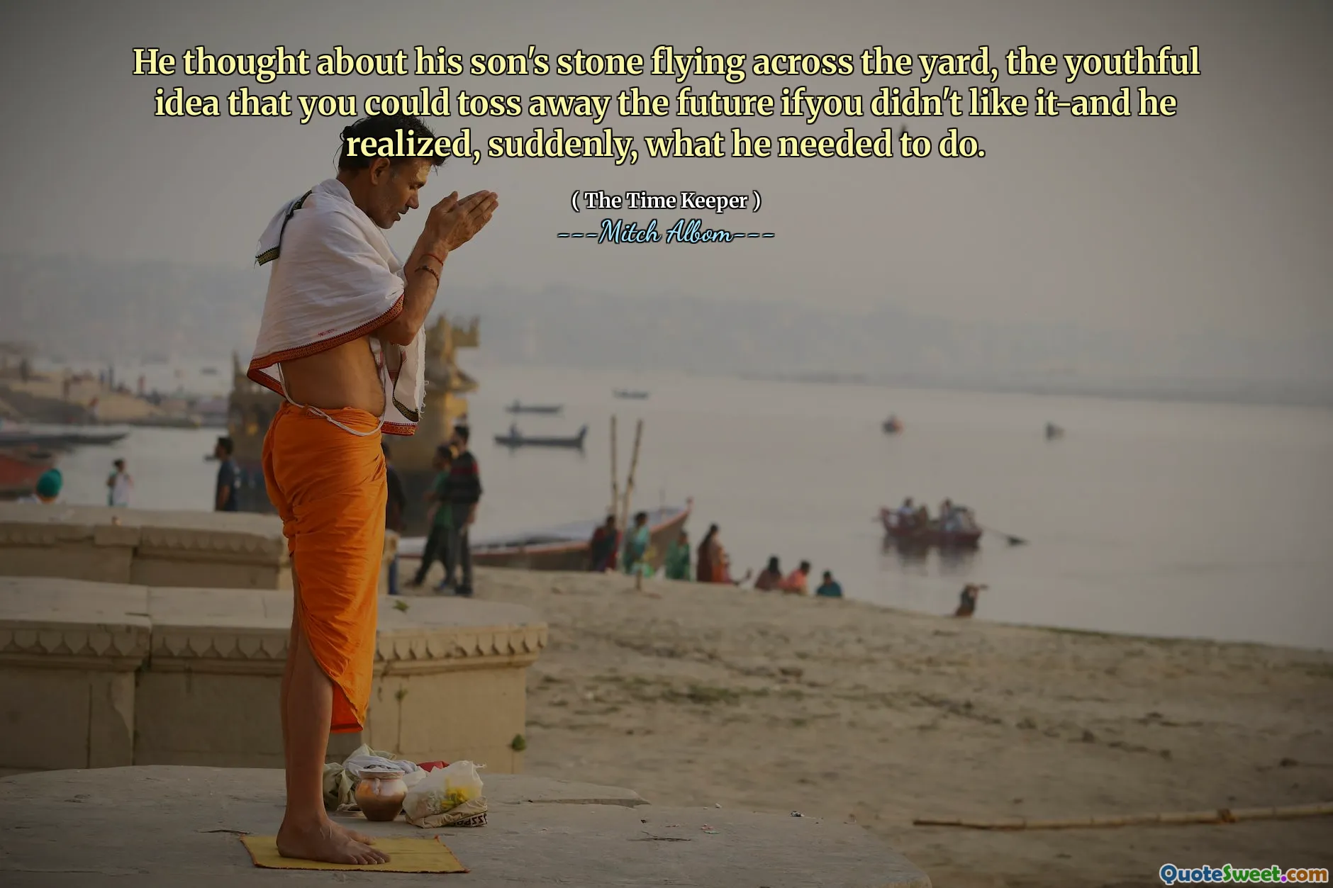 Pensò alla pietra di suo figlio che volava attraverso il cortile, l'idea giovane che potessi buttare via il futuro se non ti piaceva e si rese conto, all'improvviso, cosa doveva fare.