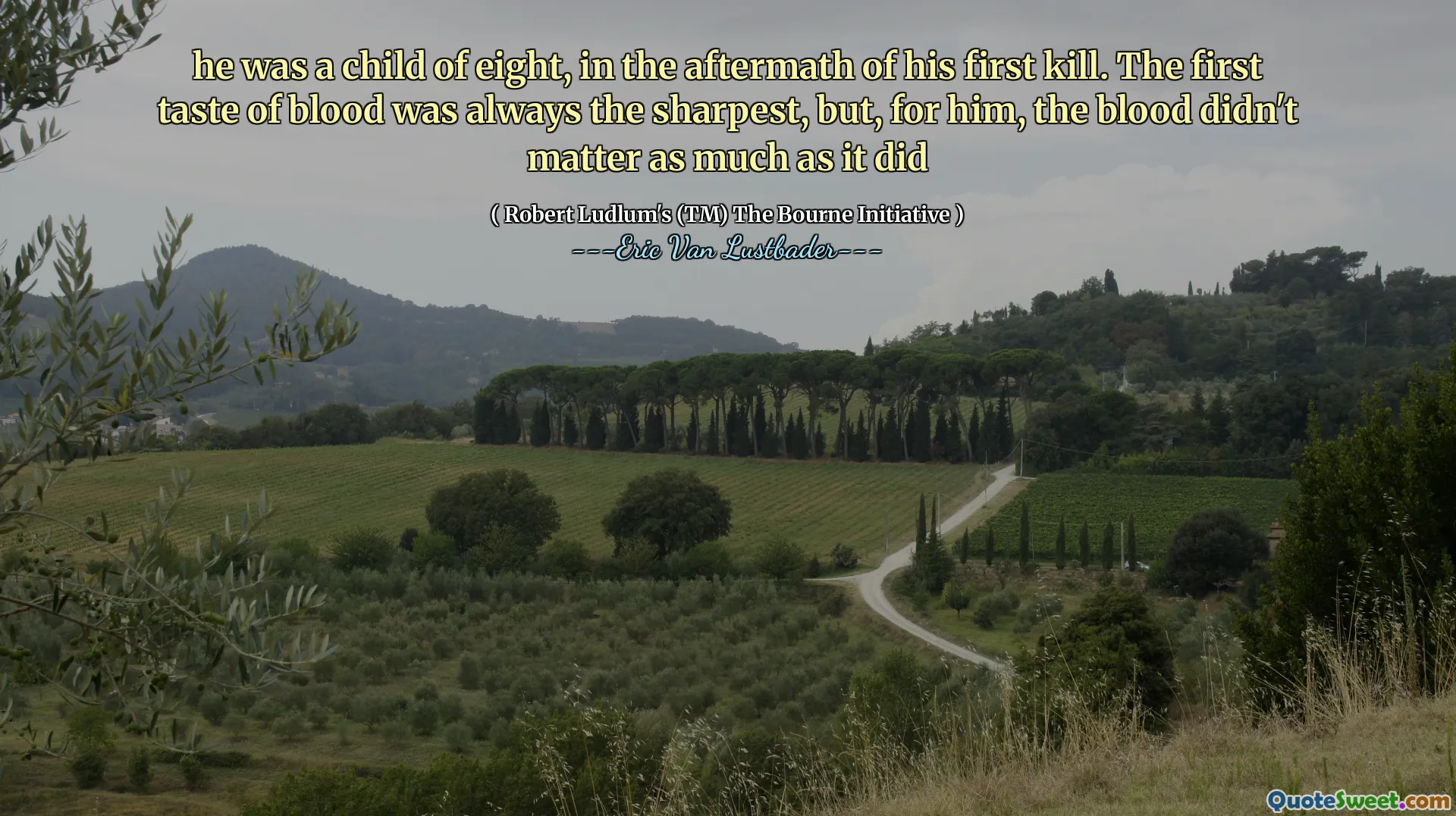 El a fost un copil de opt ani, în urma primei sale ucideri. Primul gust al sângelui a fost întotdeauna cel mai ascuțit, dar, pentru el, sângele nu a contat la fel de mult ca