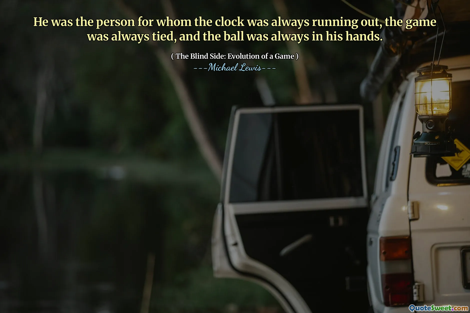 Han var den person som klockan alltid var slut, spelet var alltid bundet och bollen var alltid i hans händer.