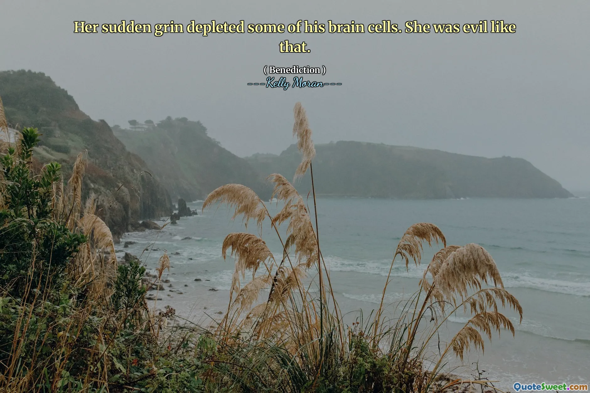 Her sudden grin depleted some of his brain cells. She was evil like that.