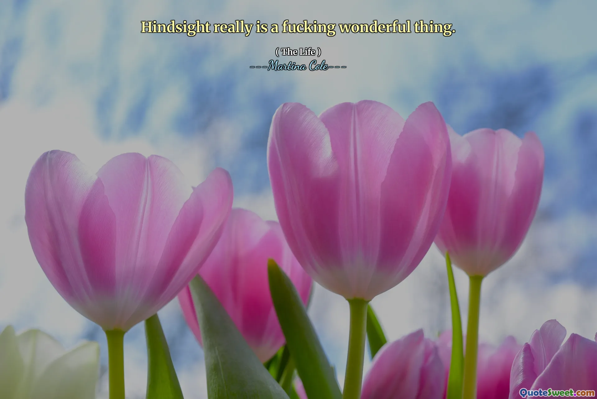 Hindsight really is a fucking wonderful thing.