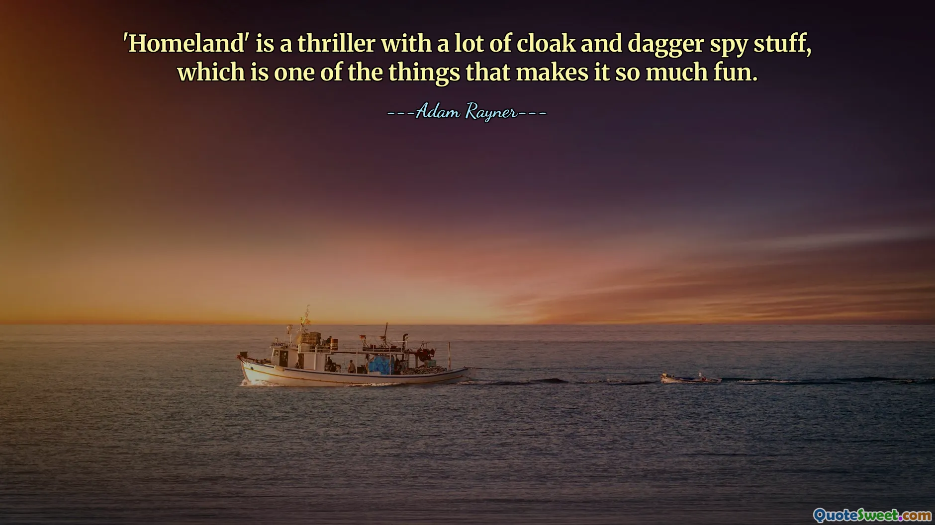 'Homeland' je thriller se spoustou špionážních věcí s pláštěm a dýkou, což je jedna z věcí, díky kterým je tak zábavný.