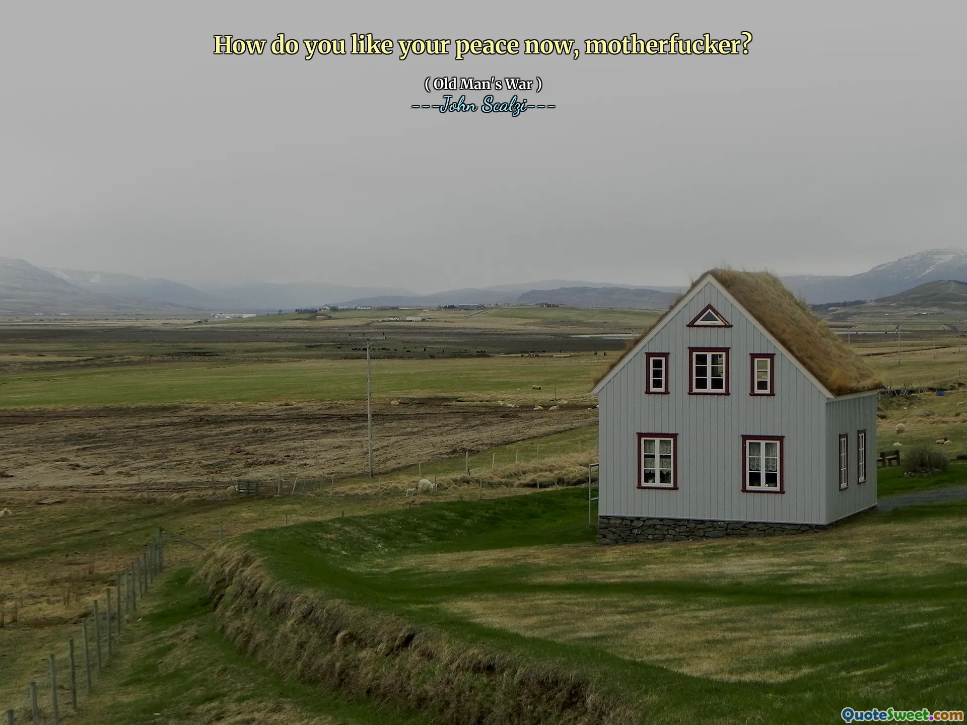 How do you like your peace now, motherfucker?