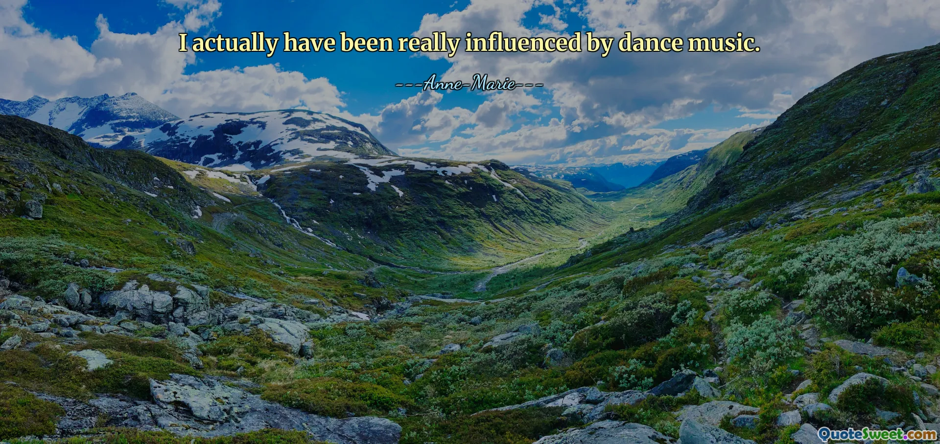 Ve skutečnosti jsem byl opravdu ovlivněn taneční hudbou.