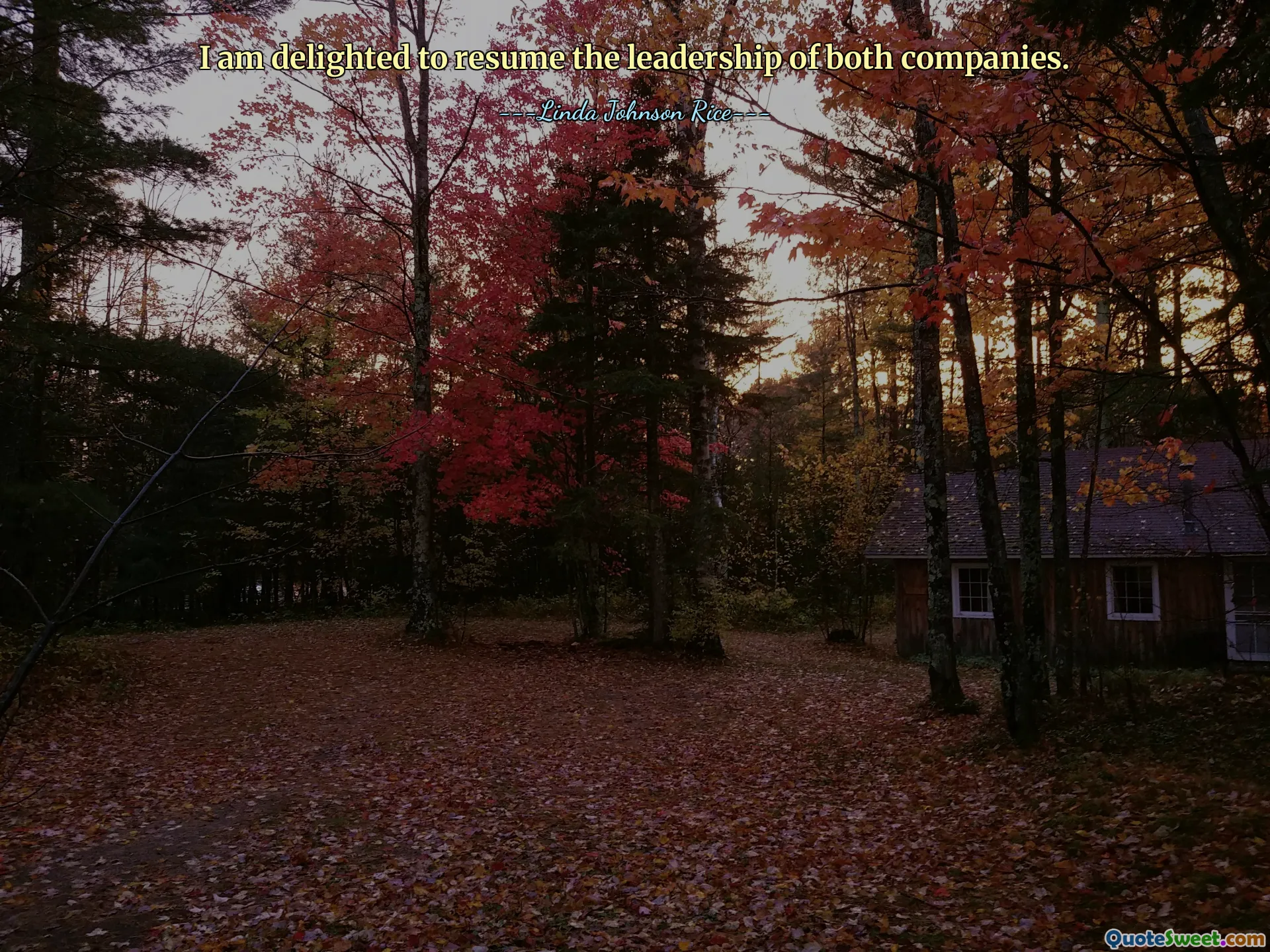 I am delighted to resume the leadership of both companies.