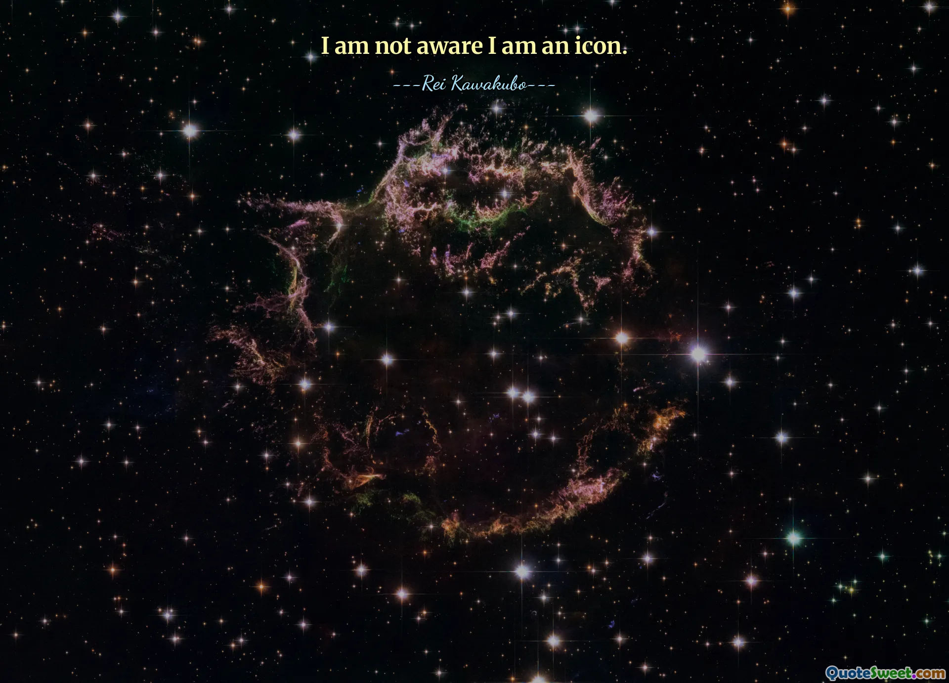 मुझे नहीं पता कि मैं एक आइकन हूं.