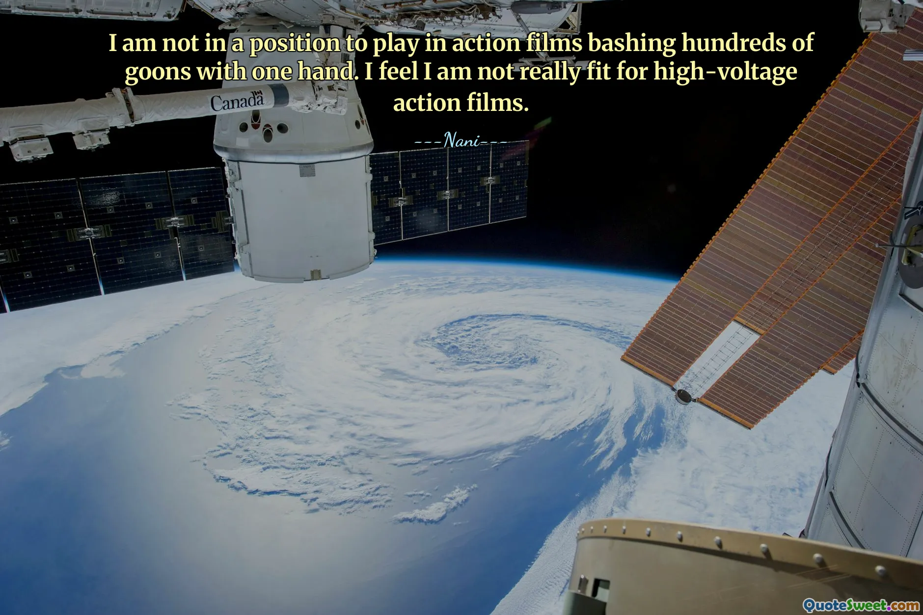 I am not in a position to play in action films bashing hundreds of goons with one hand. I feel I am not really fit for high-voltage action films.