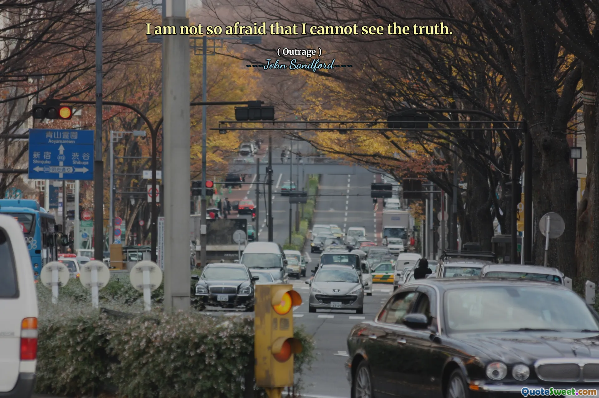 I am not so afraid that I cannot see the truth.