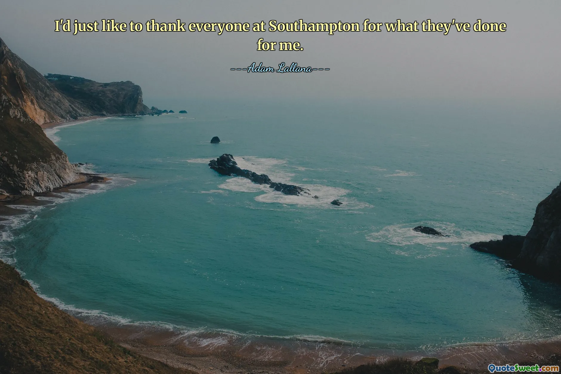 Aș dori doar să le mulțumesc tuturor celor de la Southampton pentru ceea ce au făcut pentru mine.